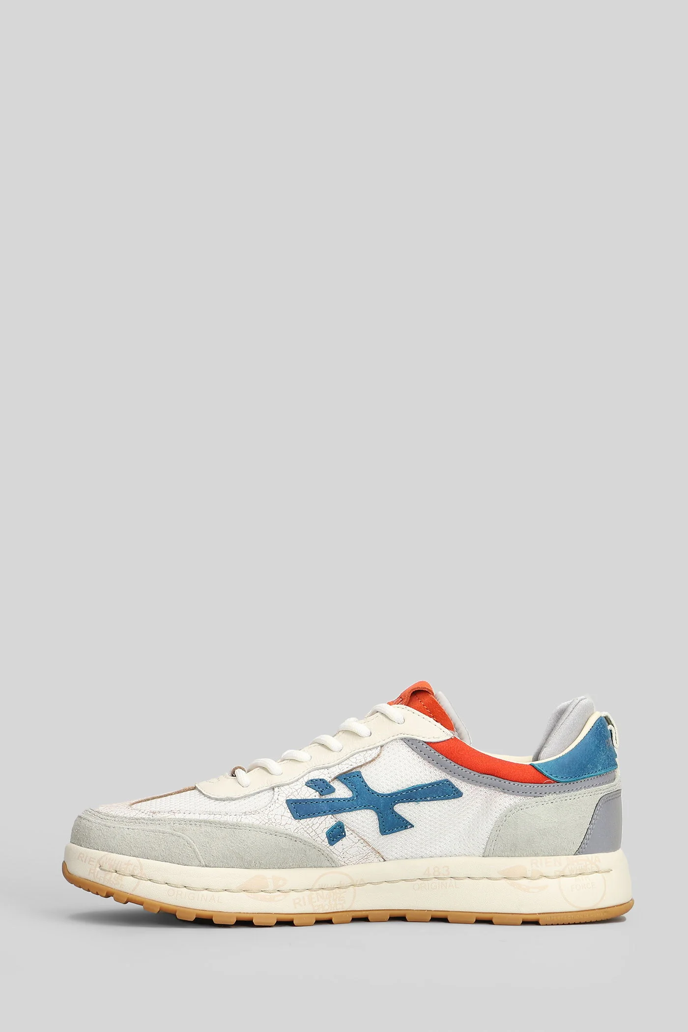 Nous Sneakers in grey Suede and fabric - Image 3