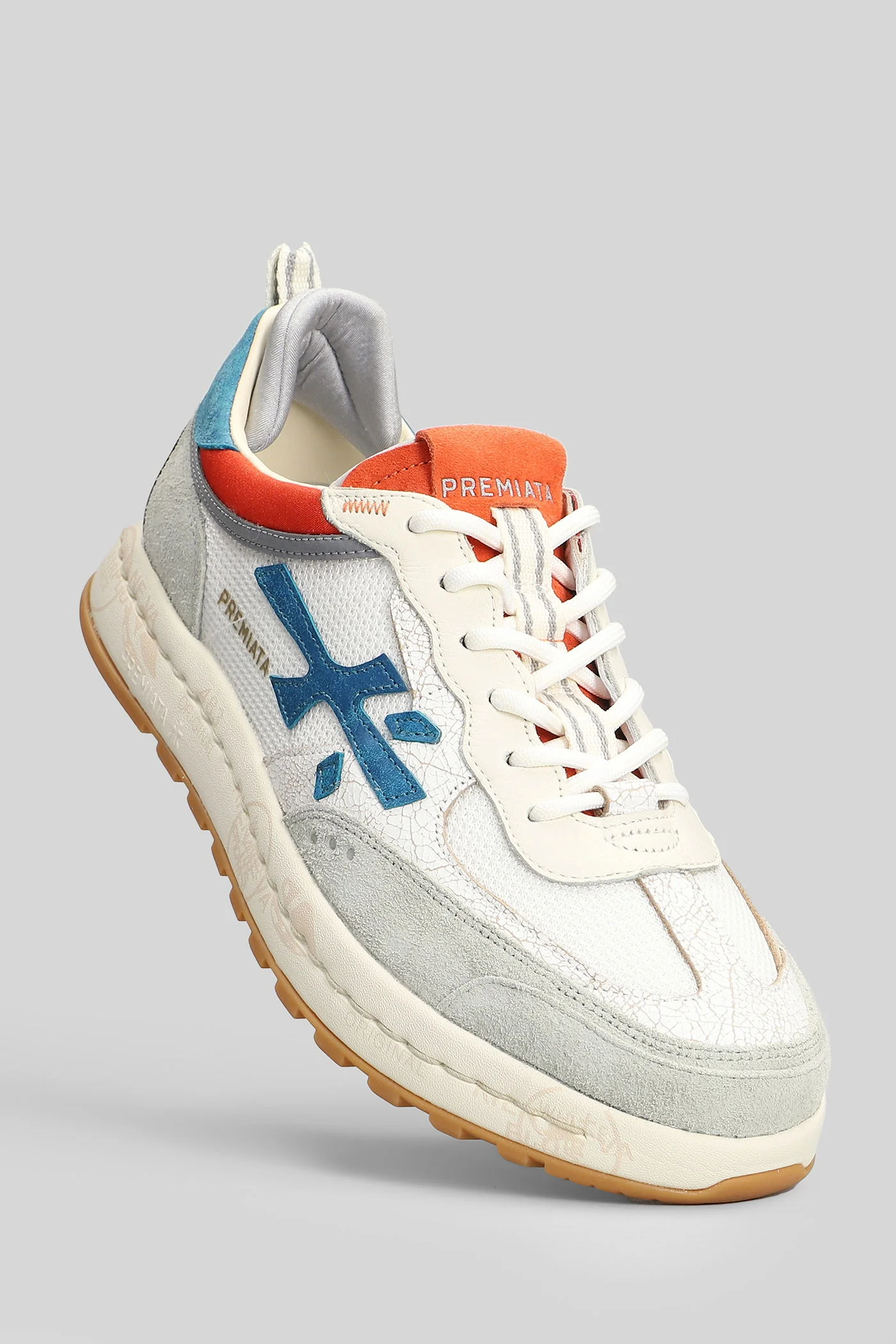 Nous Sneakers in grey Suede and fabric - Image 5