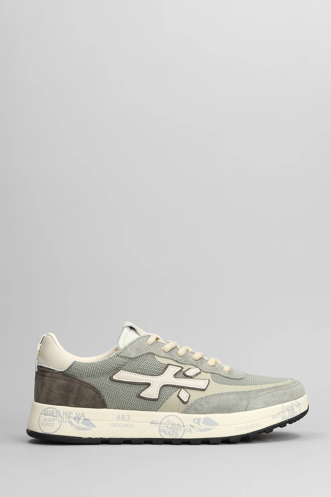 Nous Sneakers in grey Suede and fabric