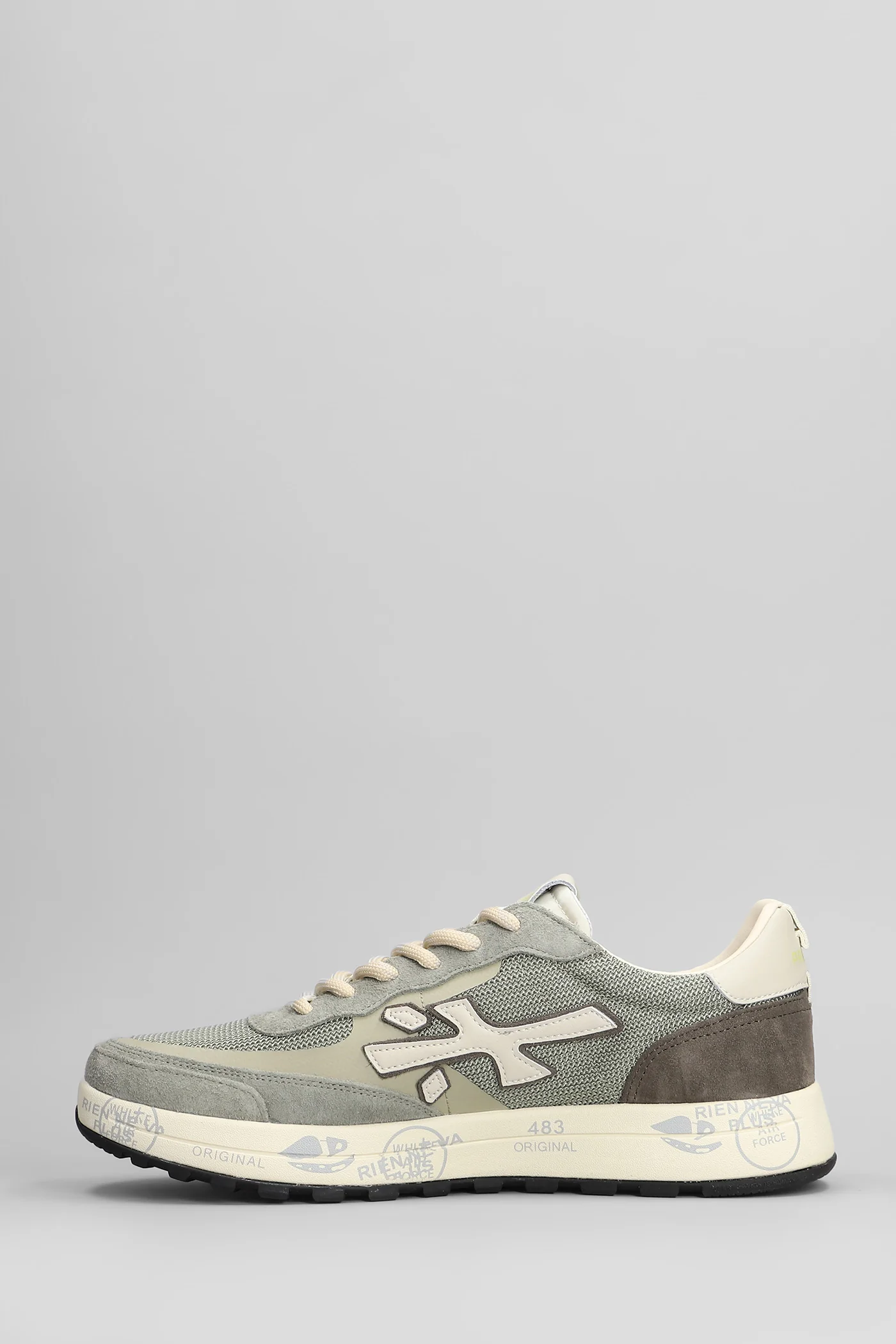Nous Sneakers in grey Suede and fabric - Image 3