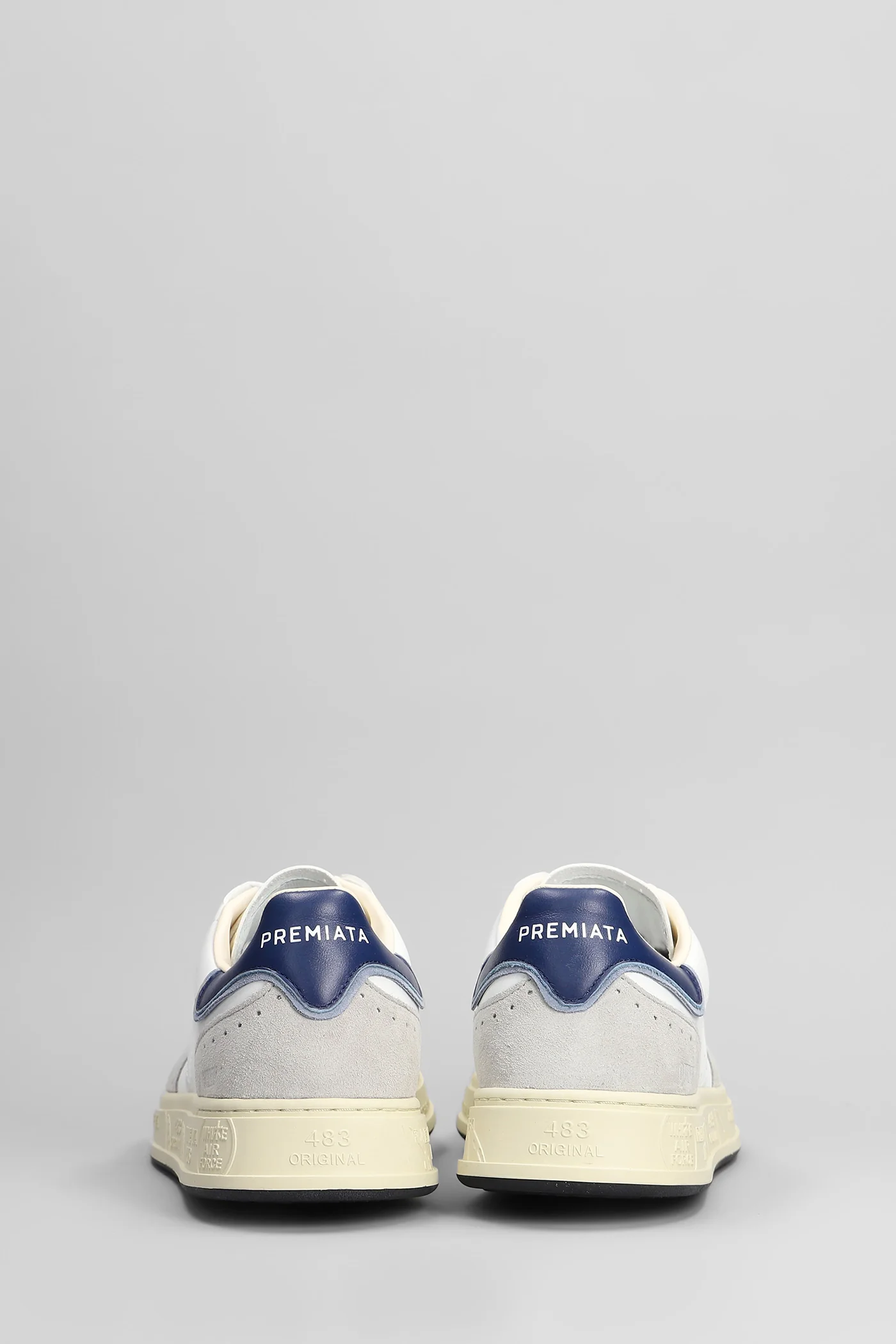 Quinn Sneakers in white leather - Image 4