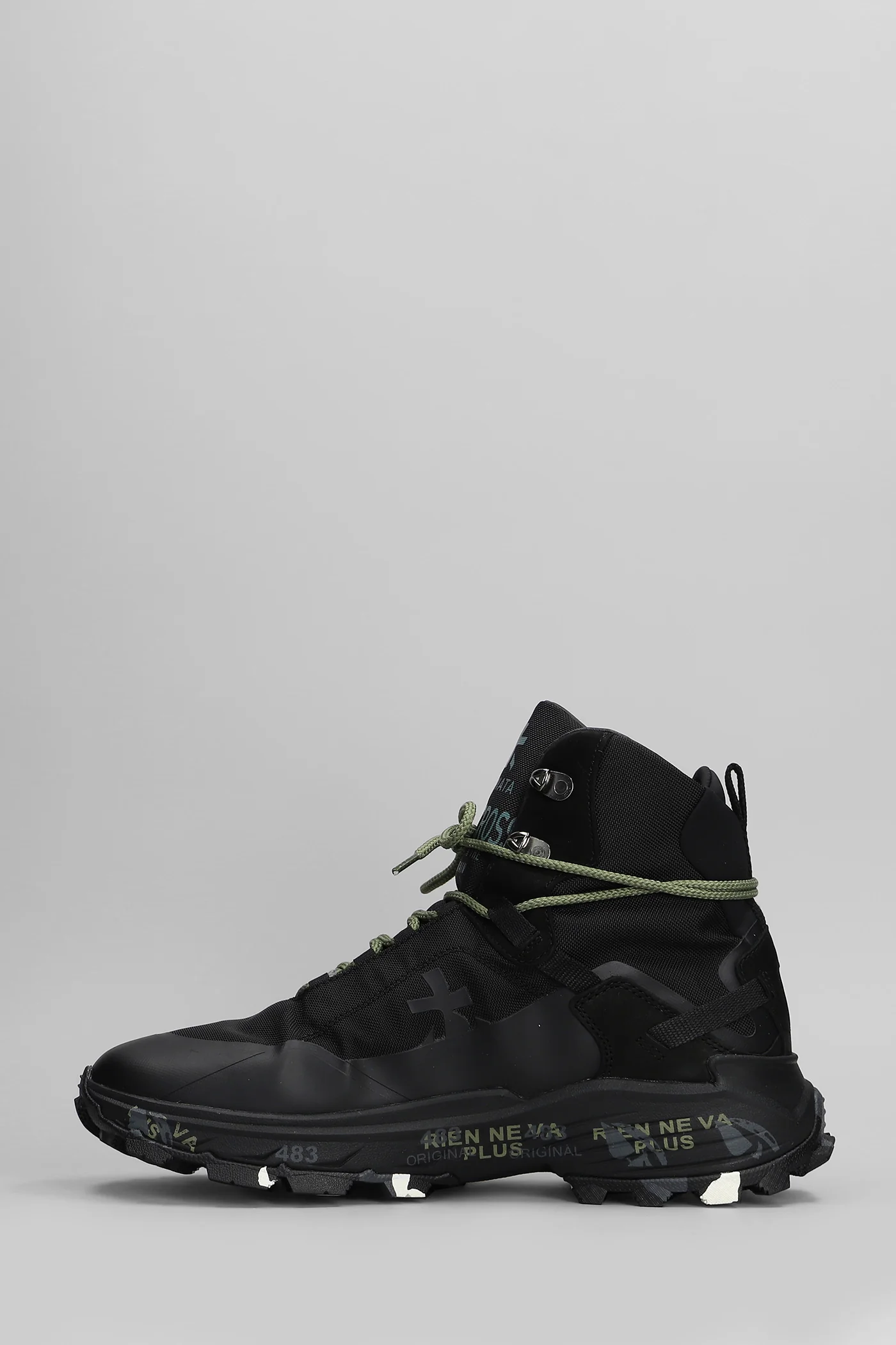 Saintcross Combat boots in black fabric - Image 3