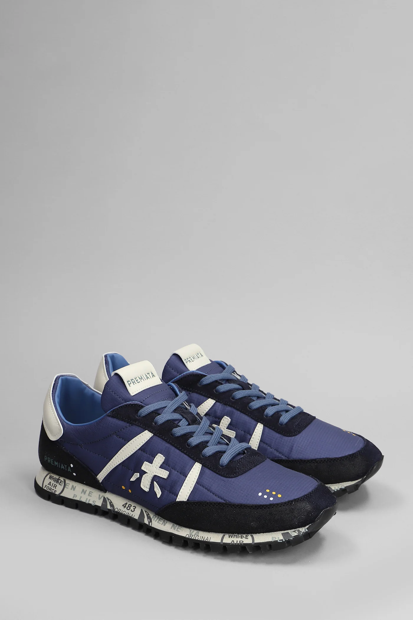 Sean Sneakers in blue Suede and fabric - Image 2