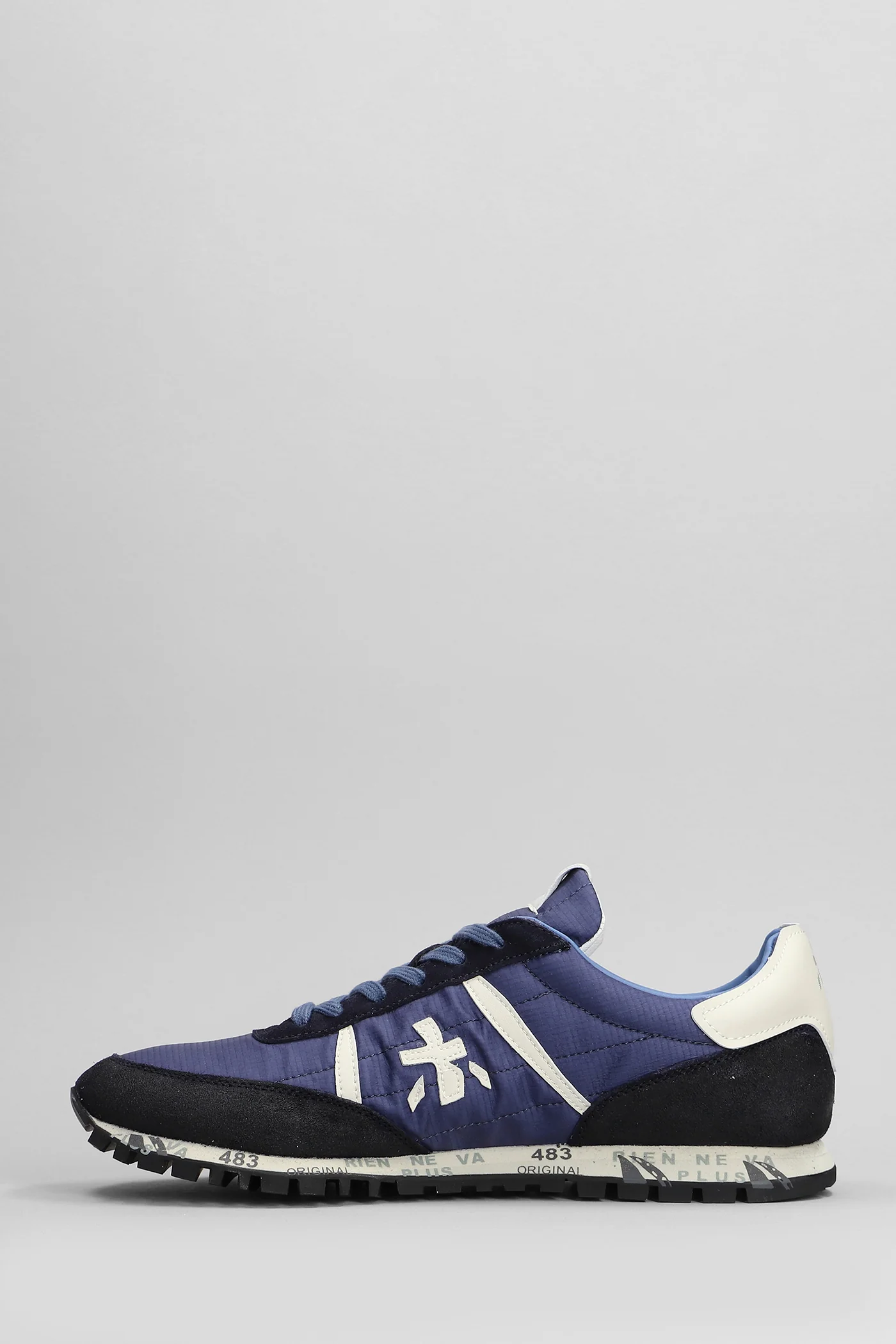 Sean Sneakers in blue Suede and fabric - Image 3