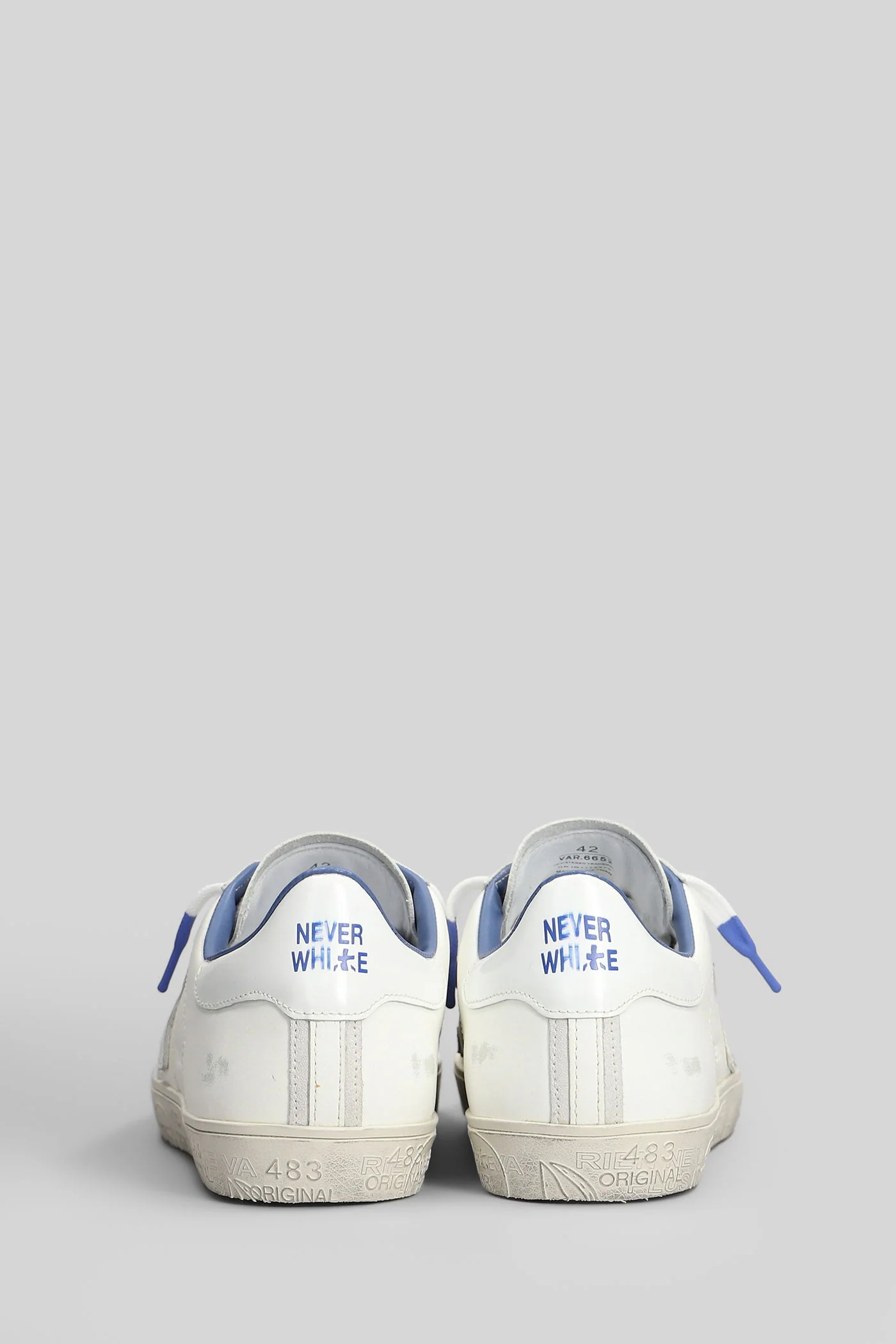 Steven Sneakers in white leather - Image 4