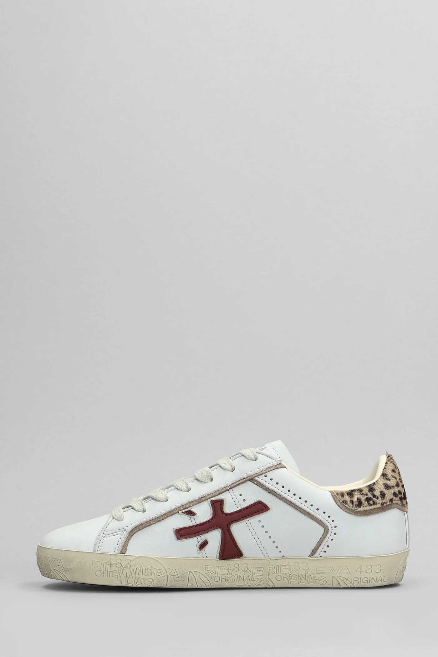 Steven Sneakers in white leather - Image 3