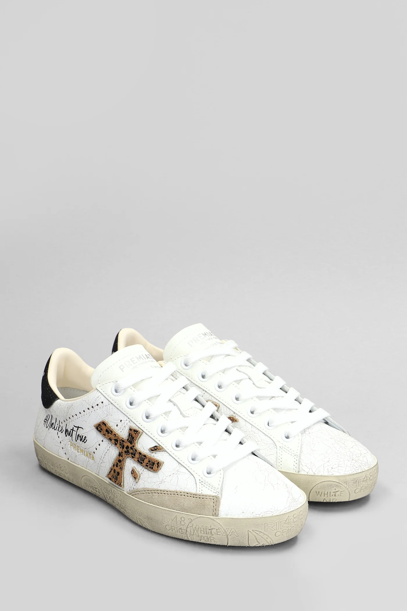 Steven Sneakers in white leather - Image 2