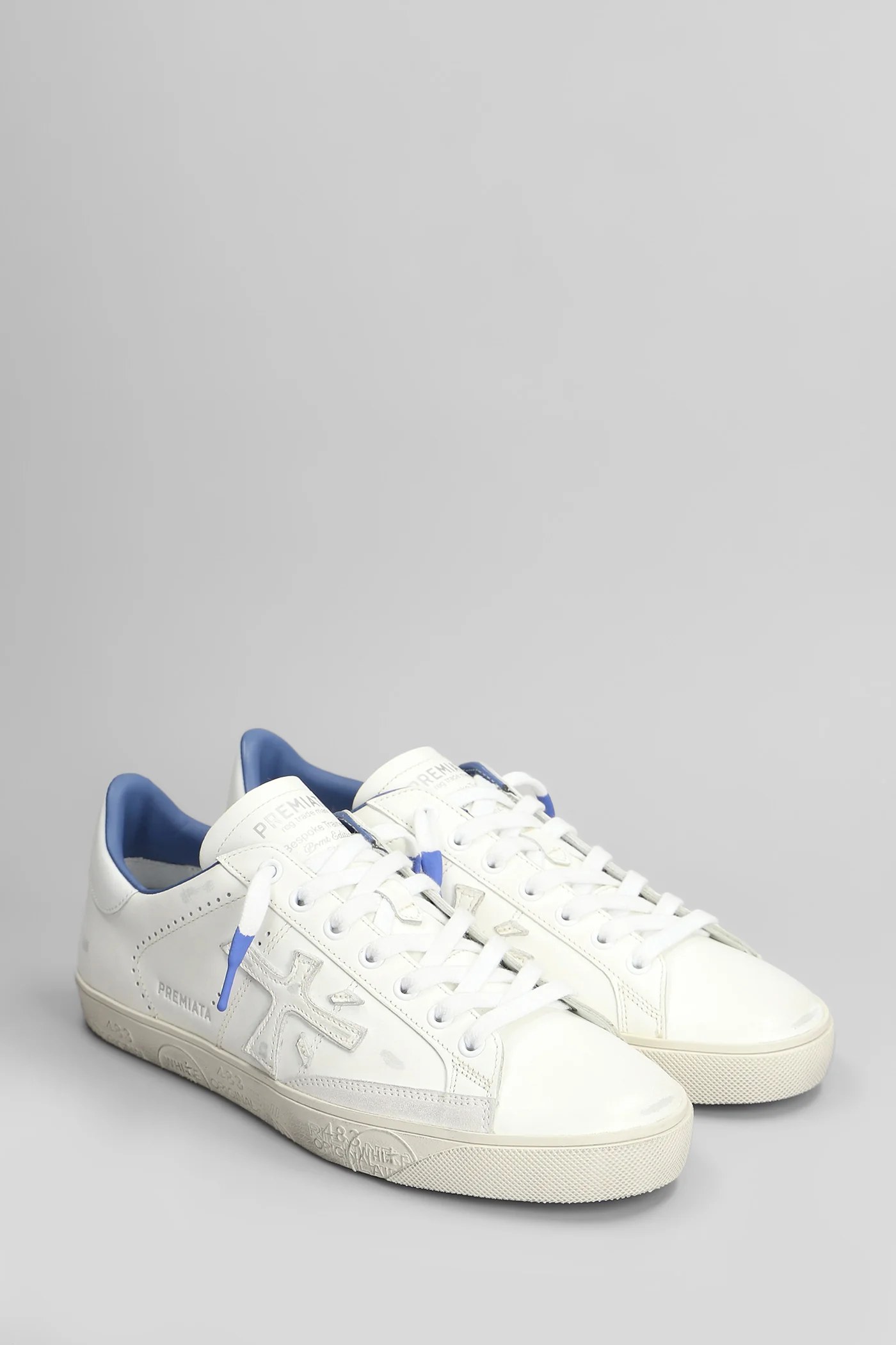 Steven Sneakers in white leather - Image 2
