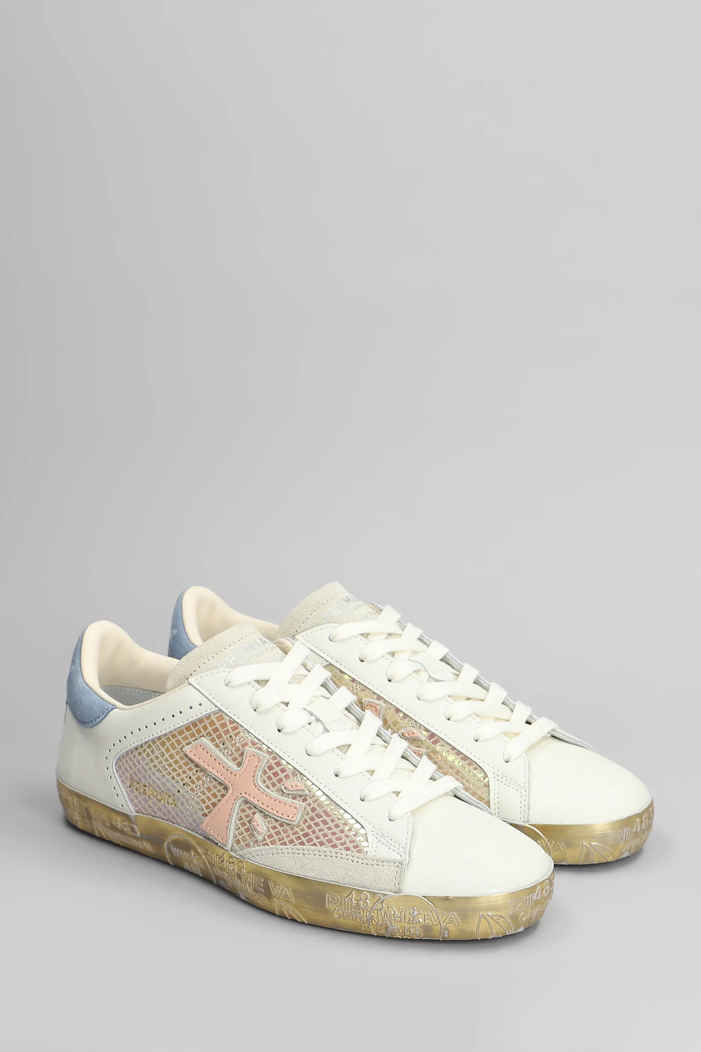Steven Sneakers in white leather - Image 2
