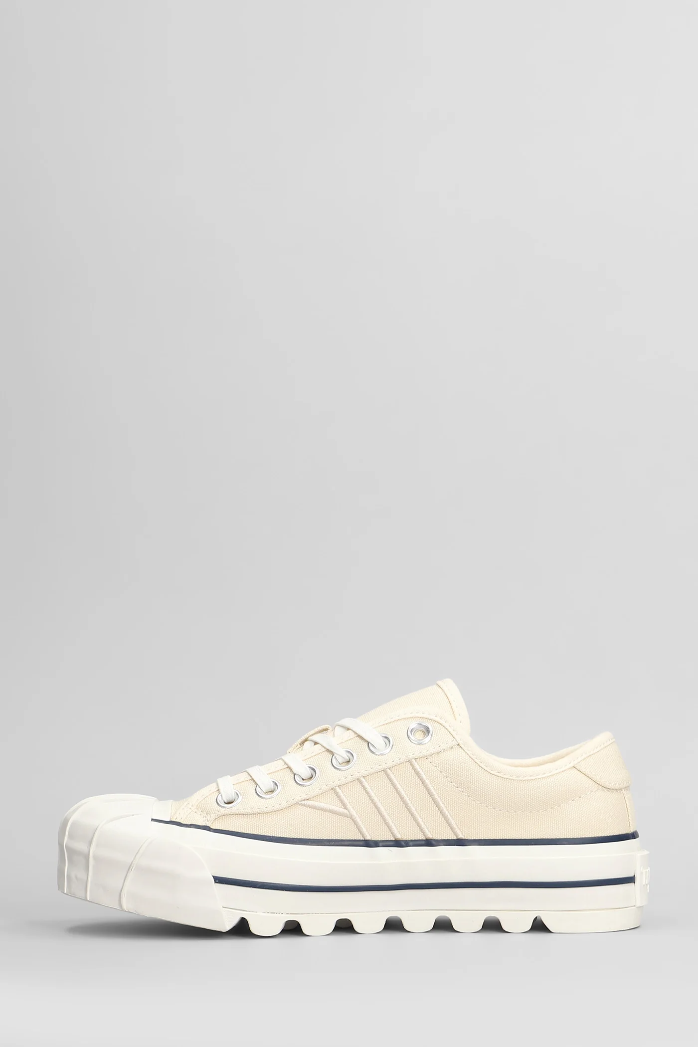Royal intrepid Sneakers in beige canvas - Image 3