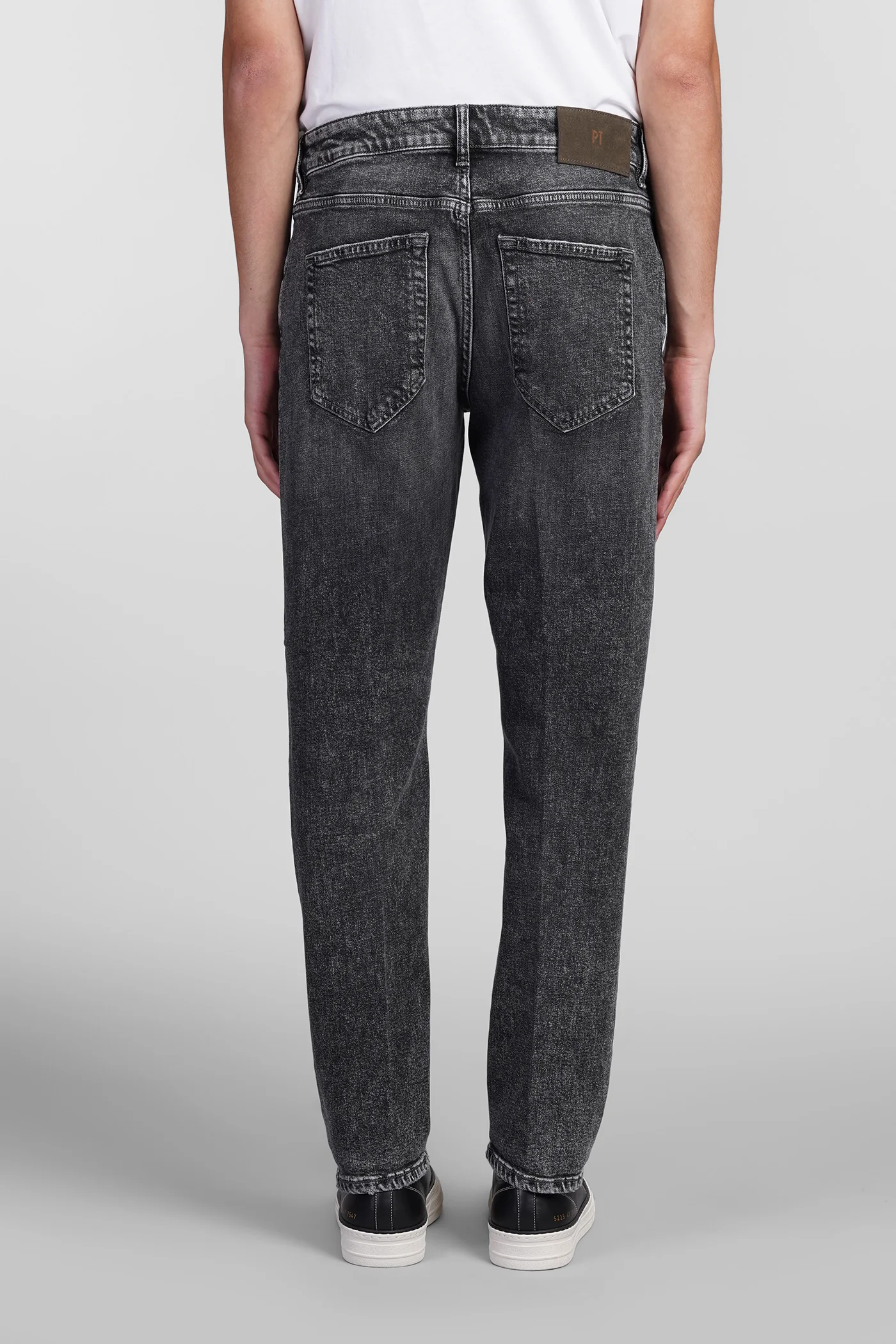 Jeans in black cotton - Image 3