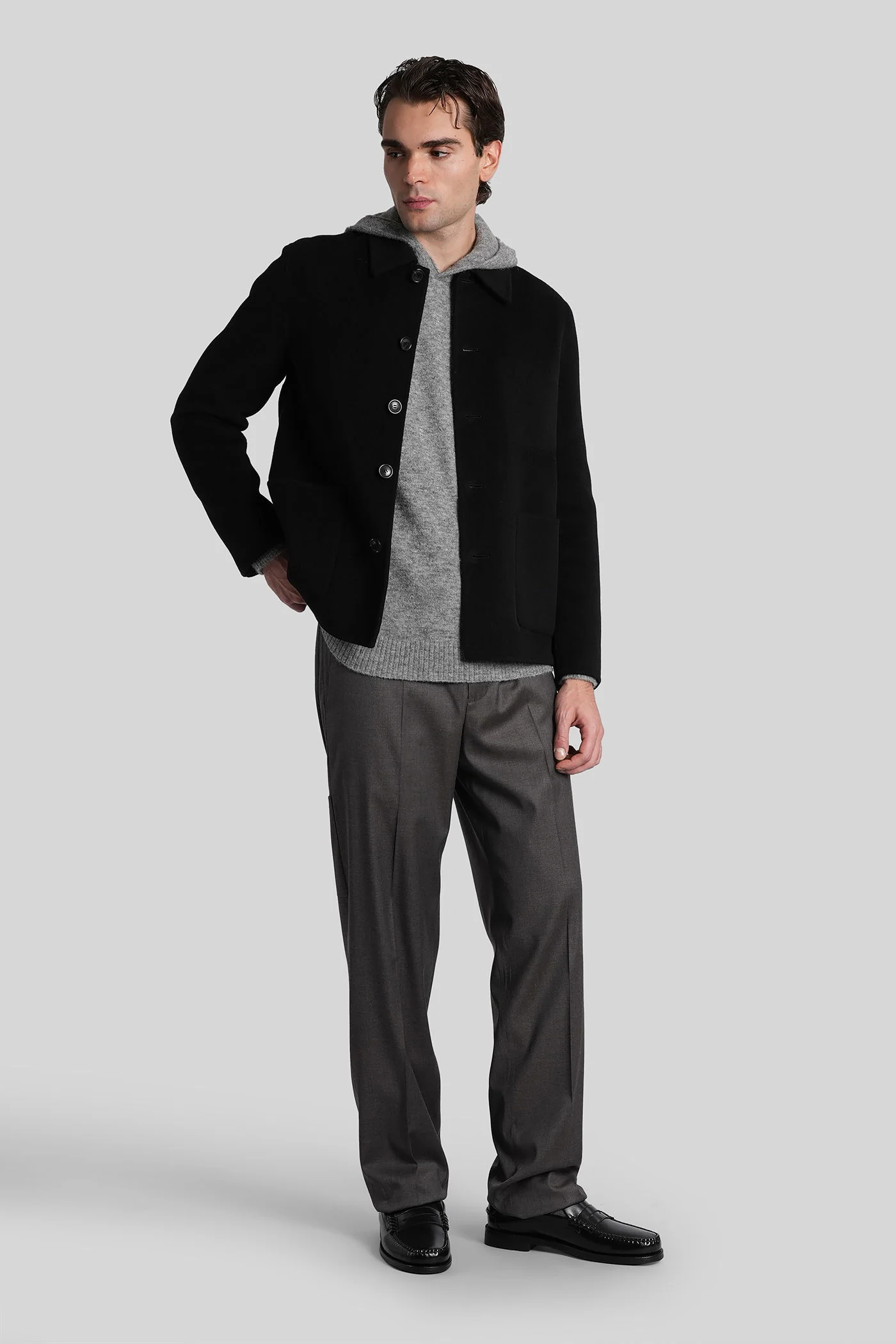 Ma25 Pants in grey wool - Image 2