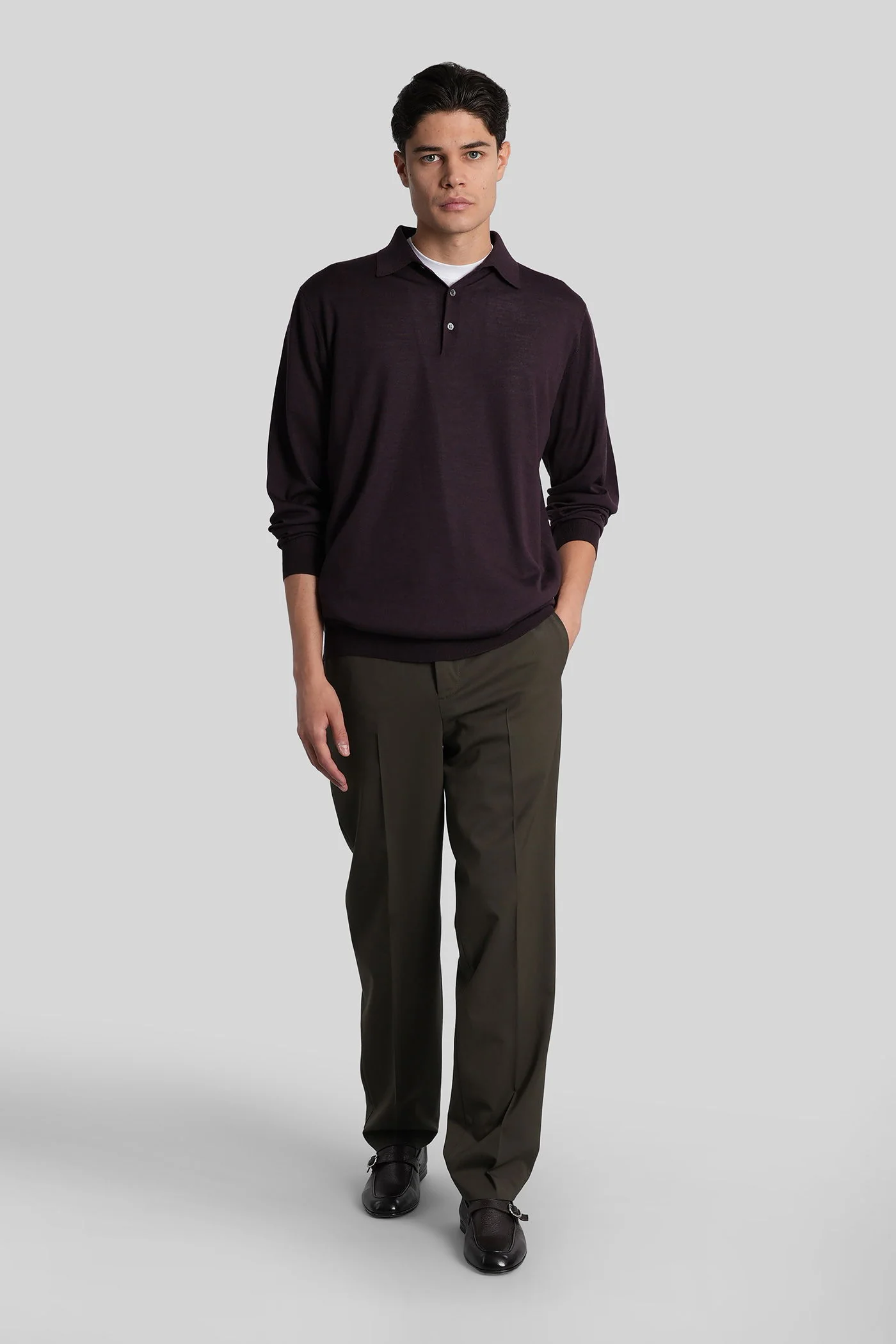 Ma37 Pants in green wool - Image 2