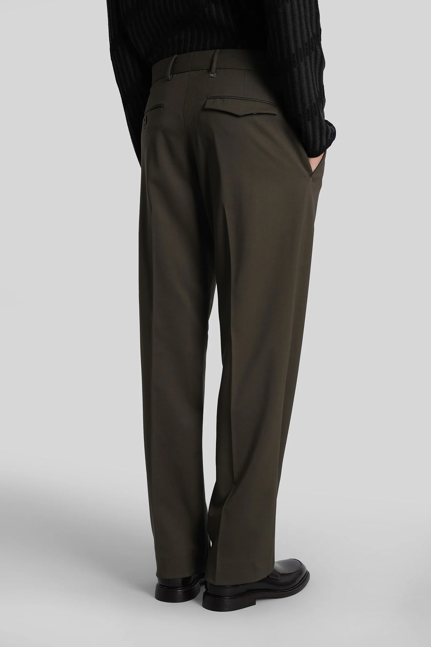 Ma37 Pants in green wool - Image 3