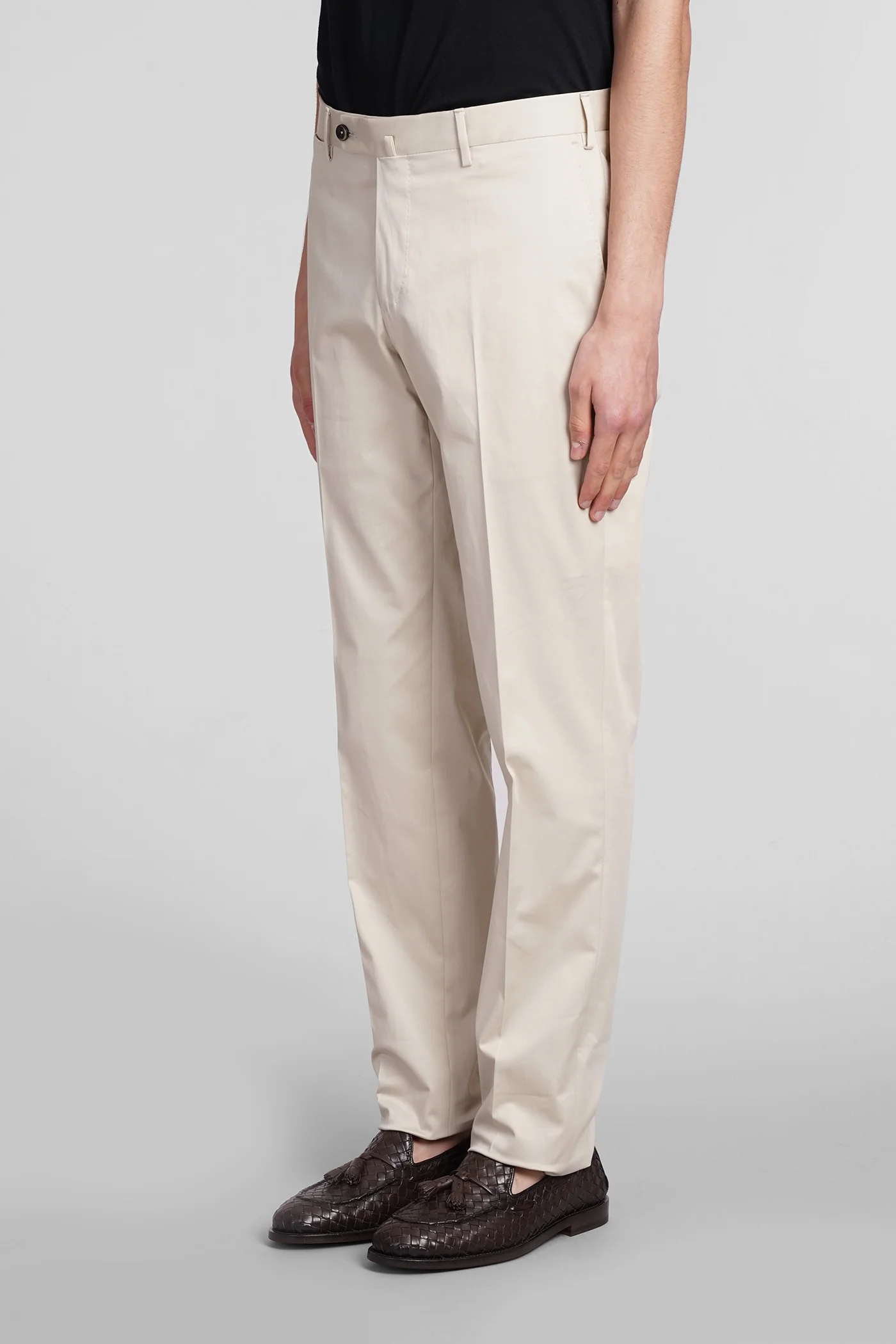 Pants in beige cotton - Image 4