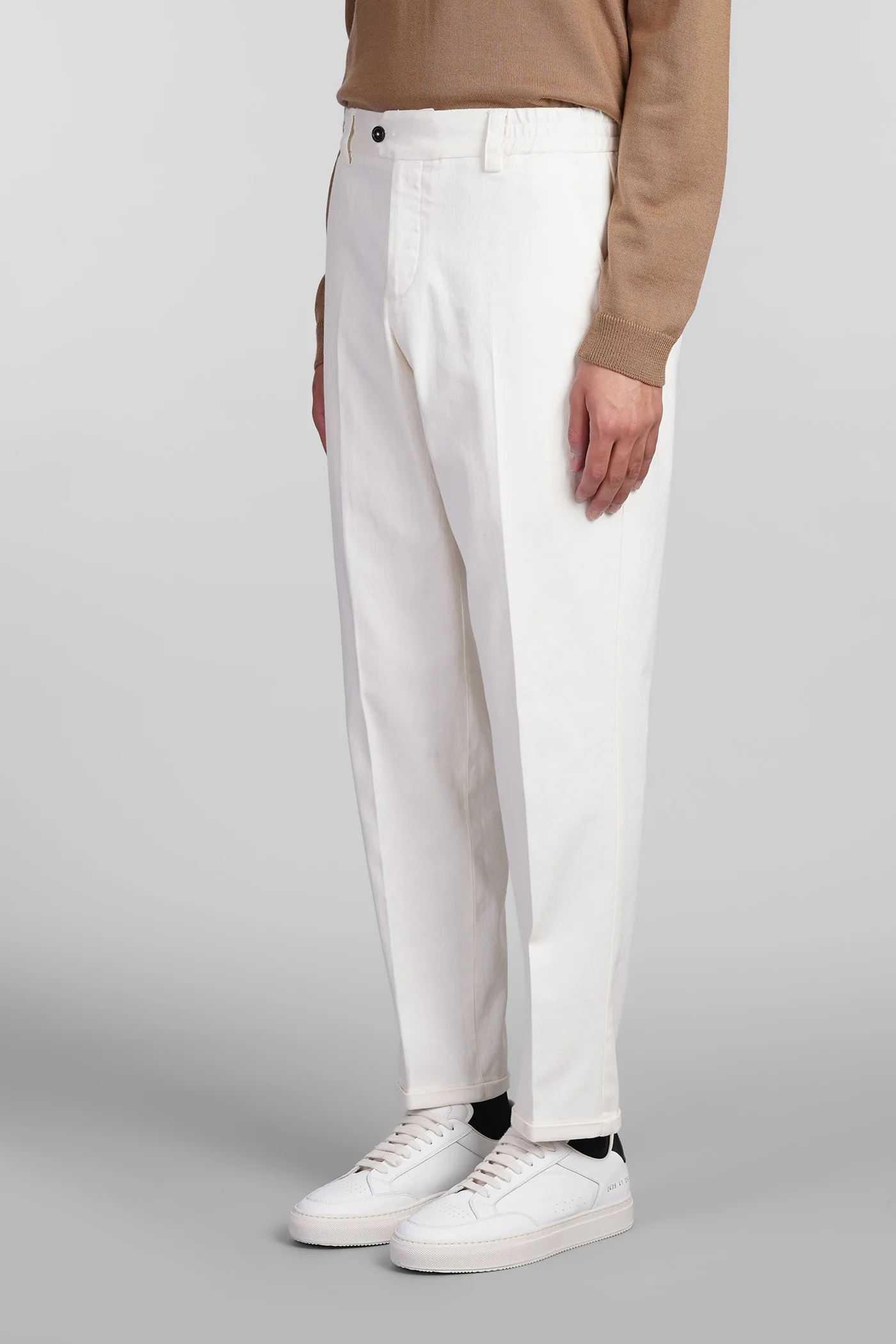 Pants in beige cotton - Image 4