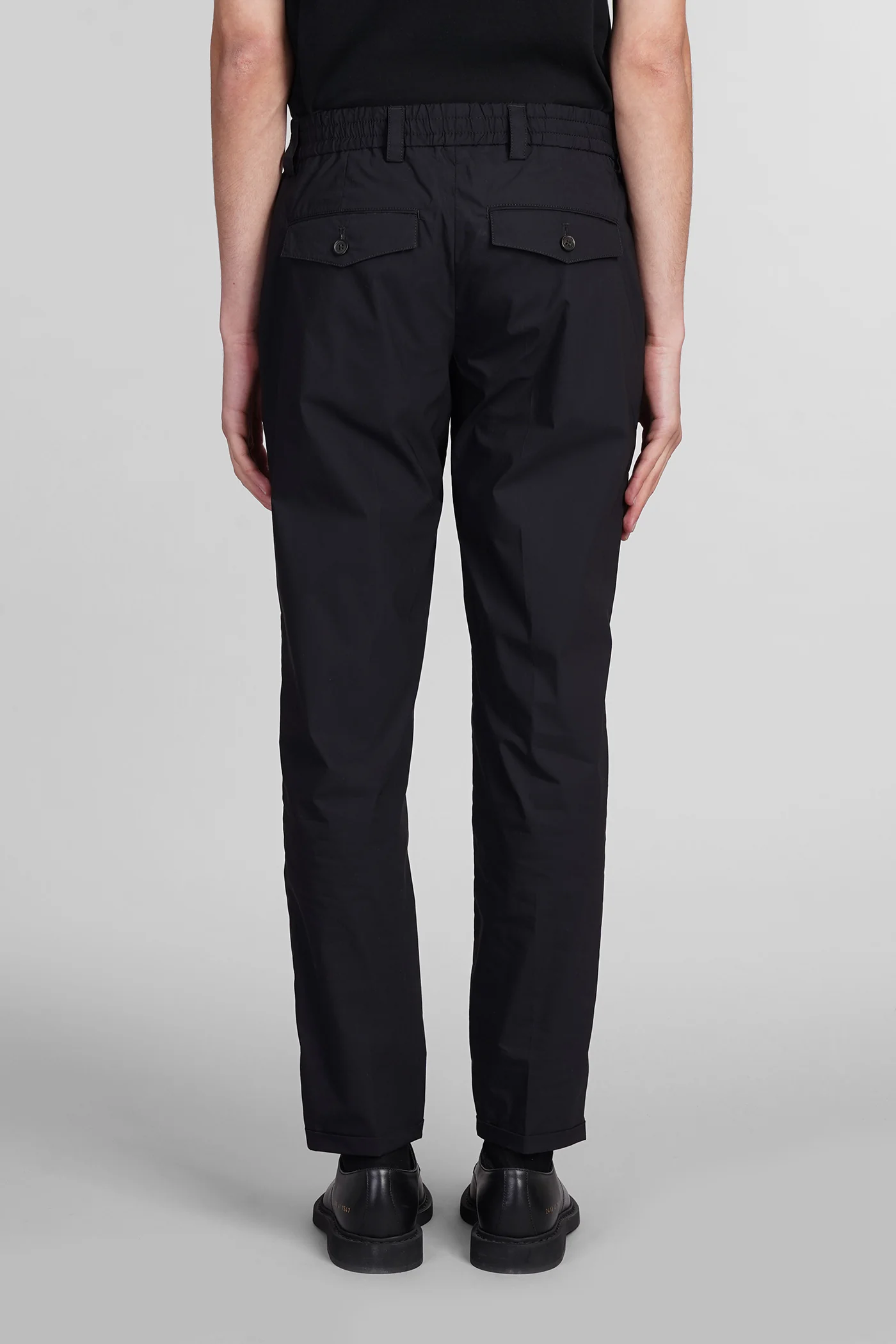 Pants in black cotton - Image 3
