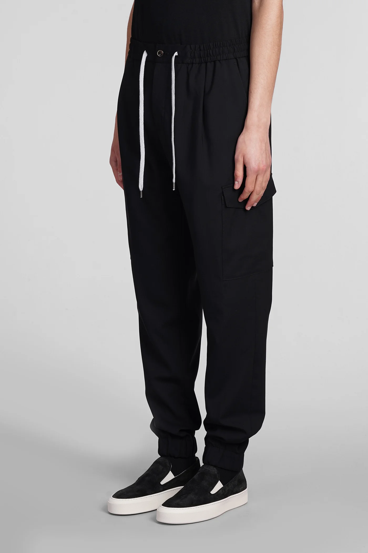 Pants in black cotton - Image 4