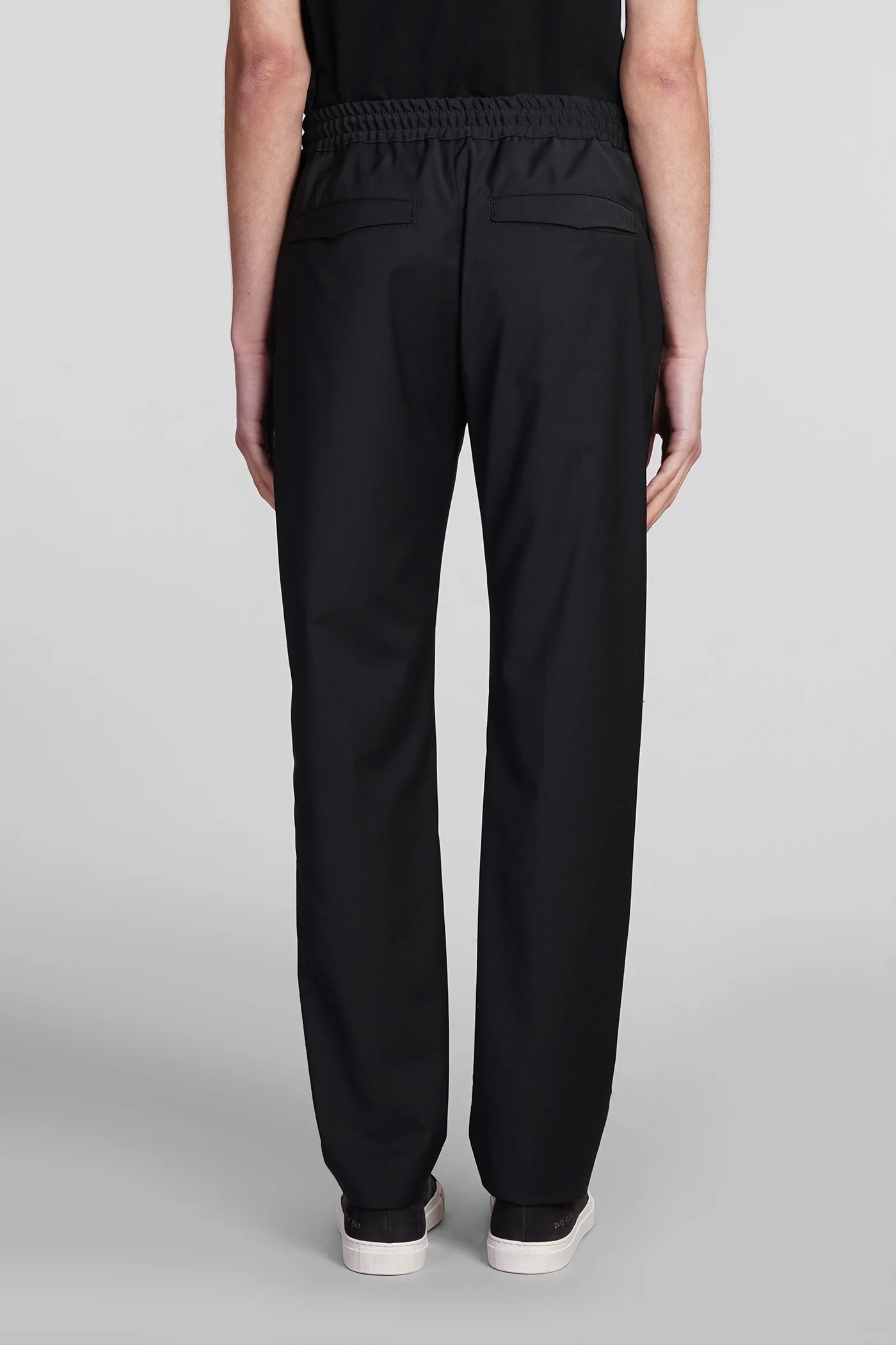 Pants in black polyester - Image 3