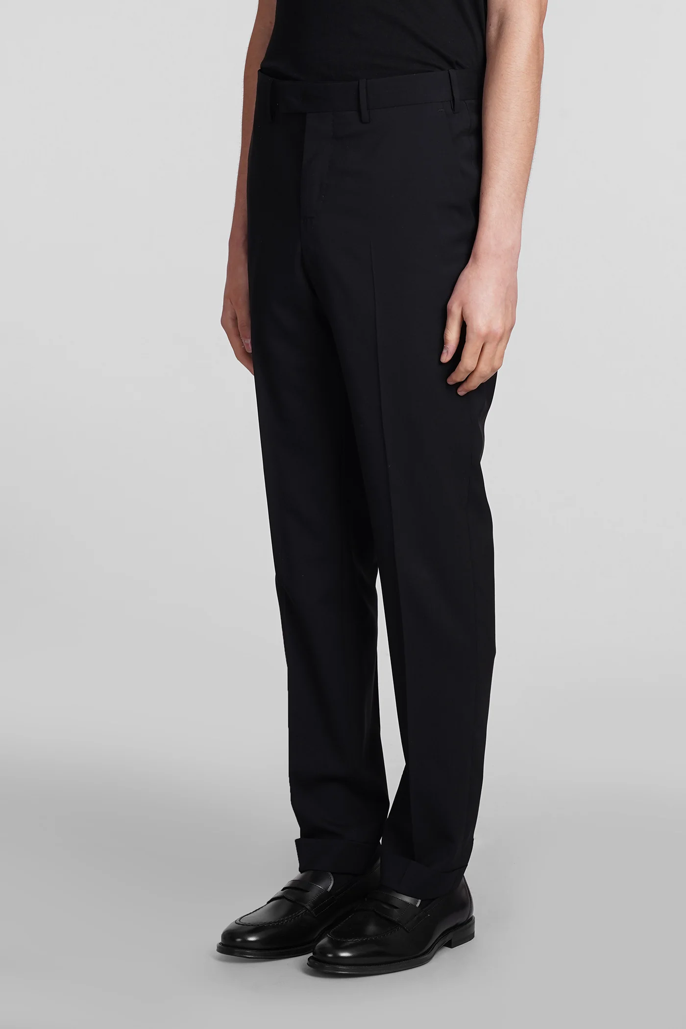 Pants in black wool - Image 4