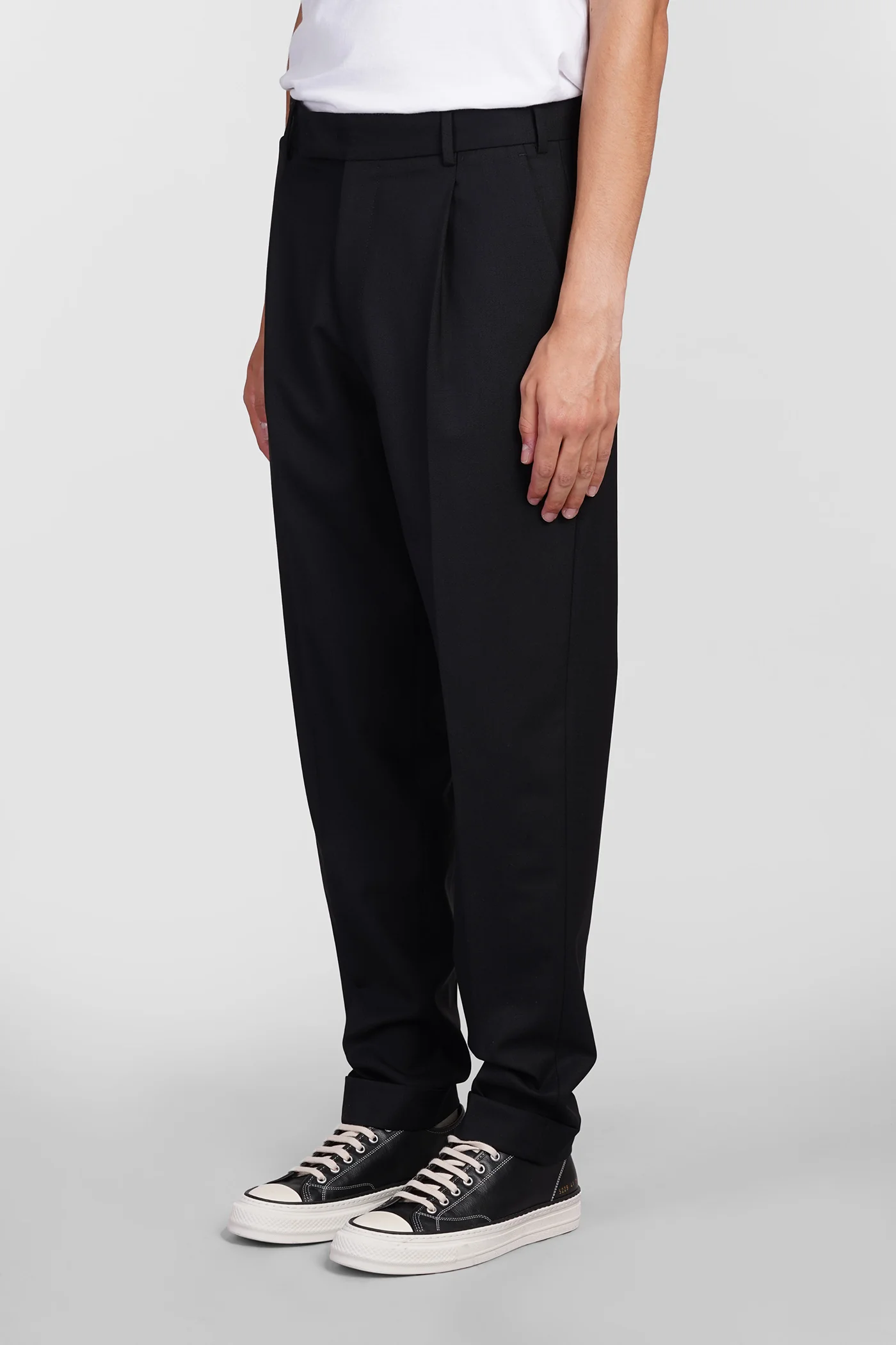 Pants in black wool - Image 4
