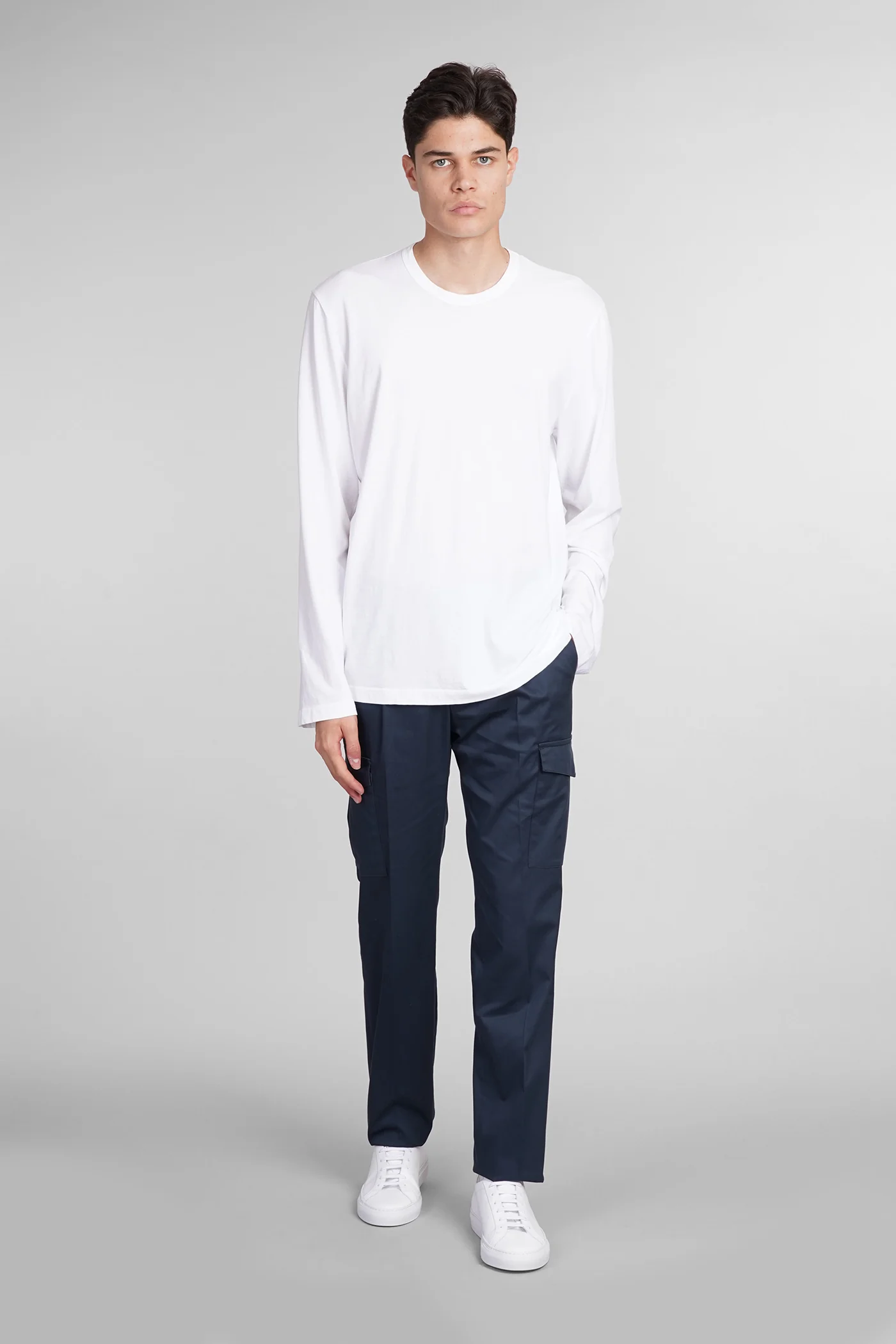 Pants in blue cotton - Image 2