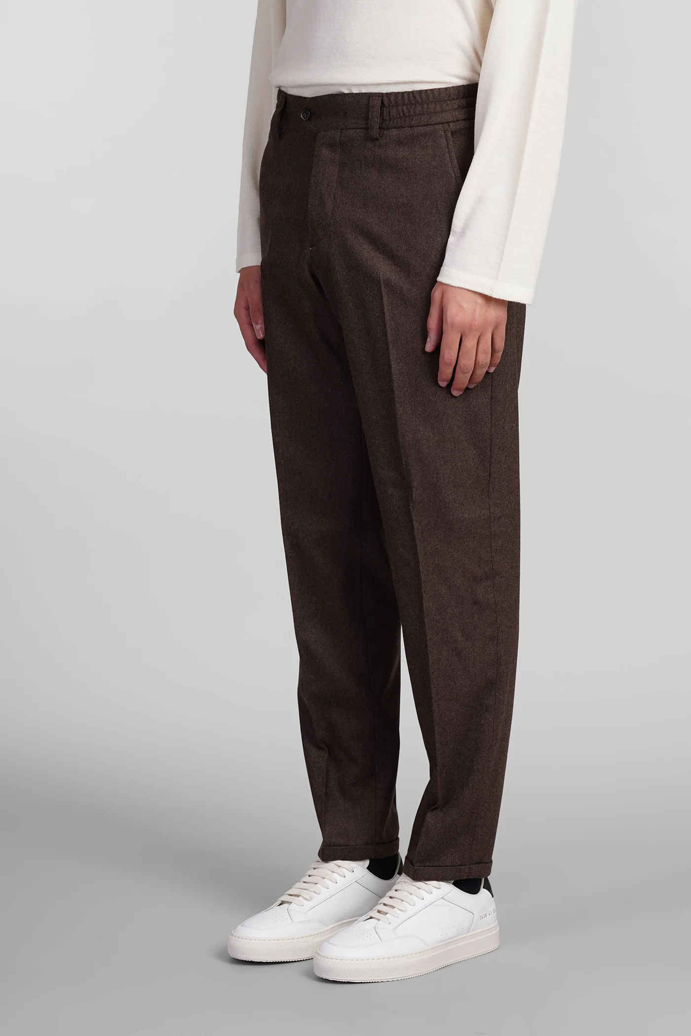 Pants in brown wool - Image 4