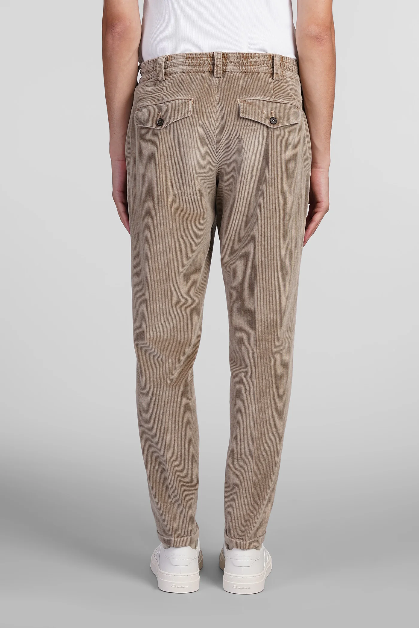 Pants in Camel cotton - Image 3