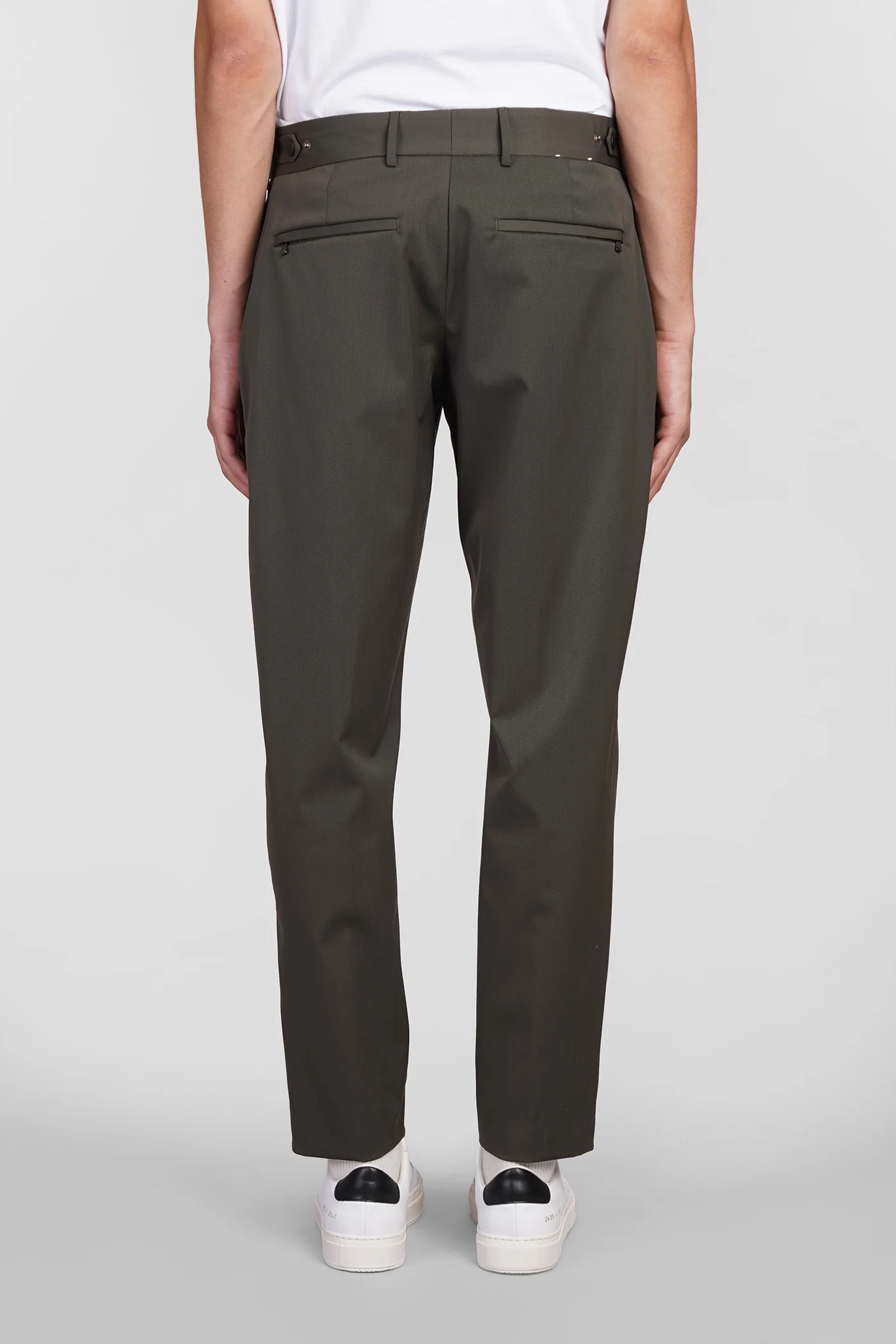 Pants in green polyester - Image 3