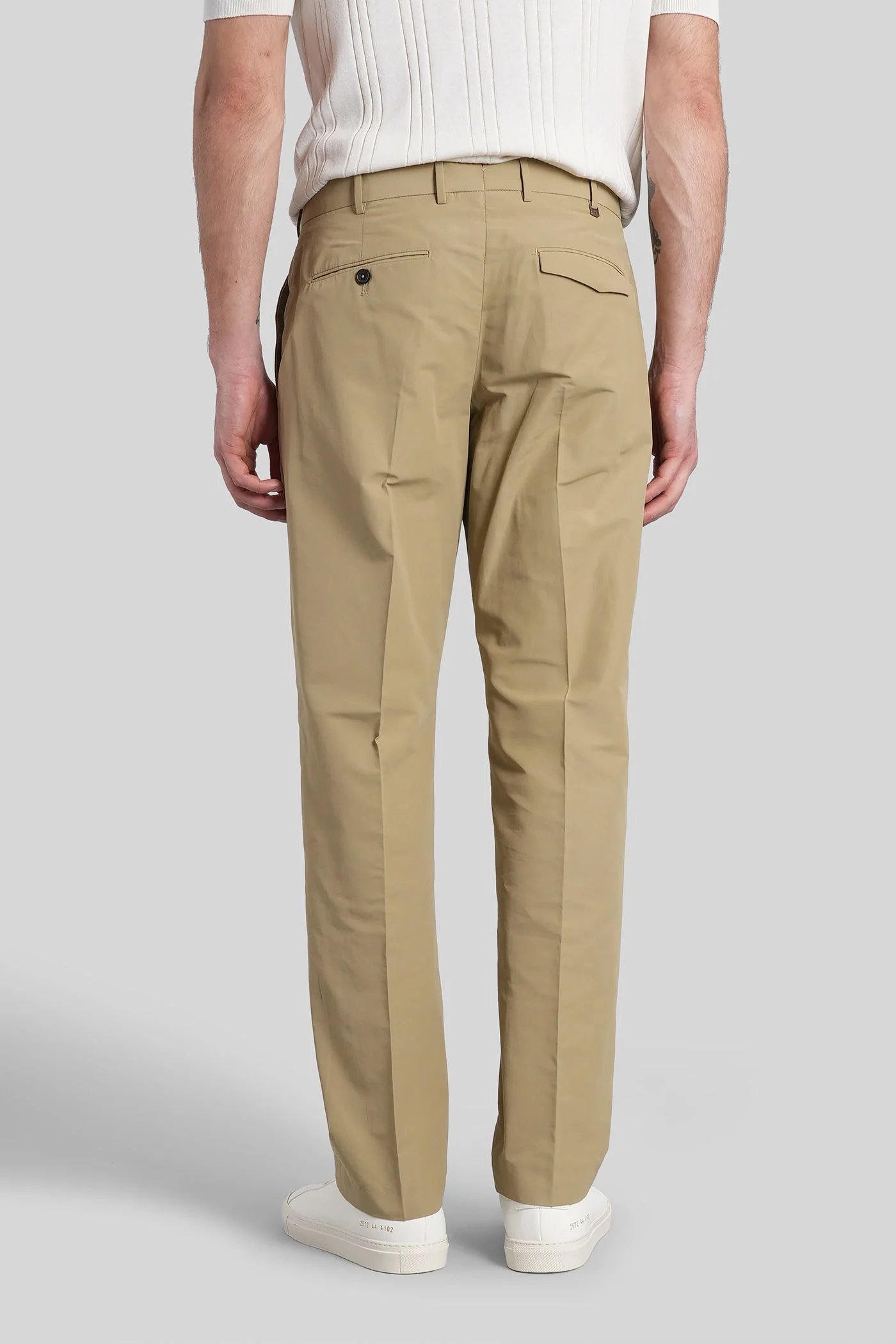 Ry02 Pants in beige cotton - Image 3