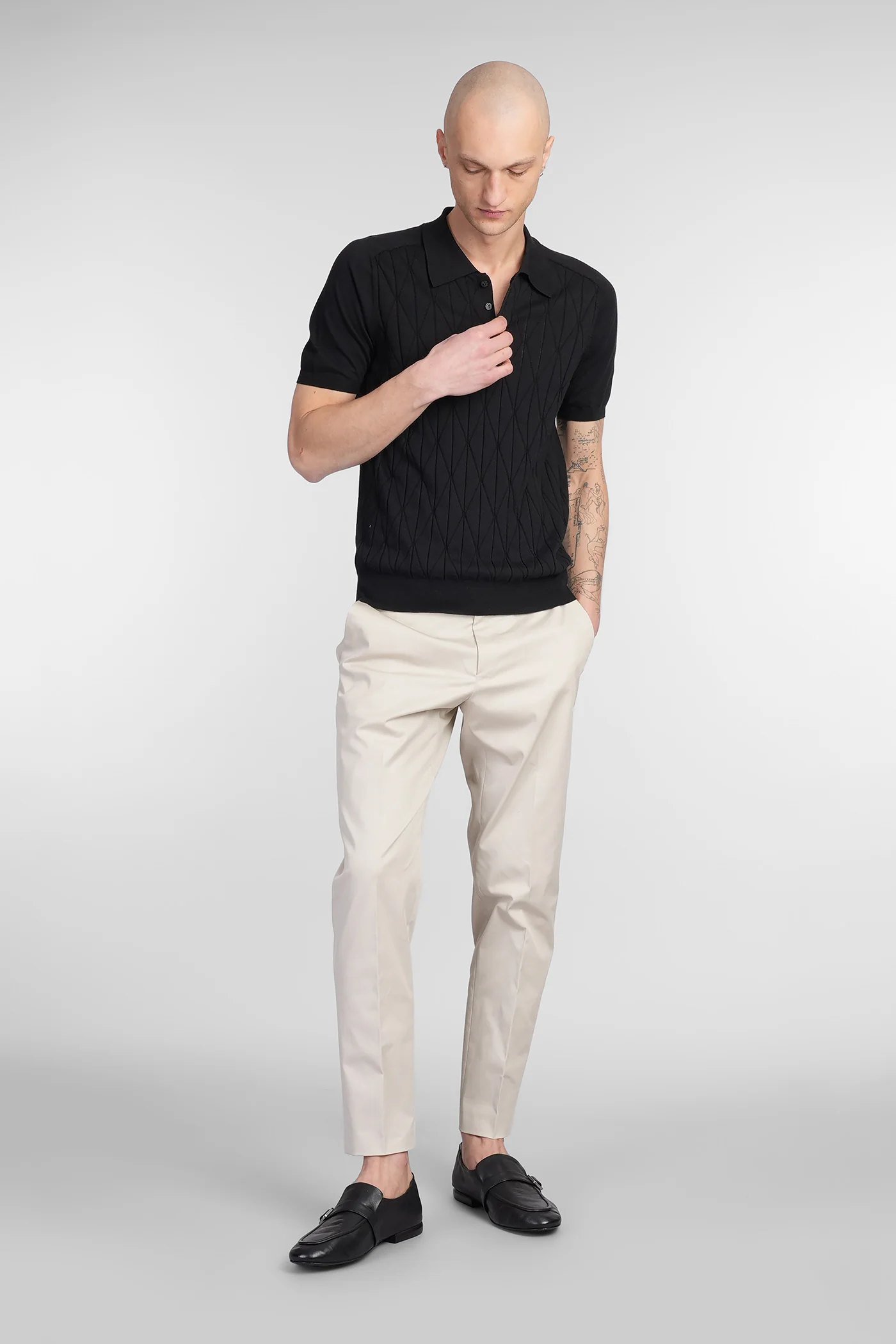 SD59 Pants in beige cotton - Image 2