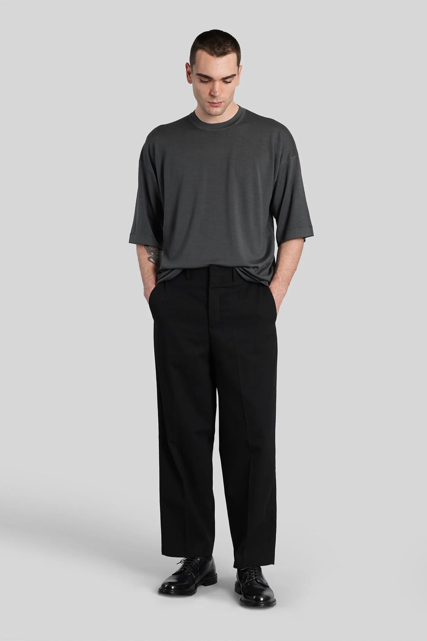 Sd82 Pants in black cotton - Image 2