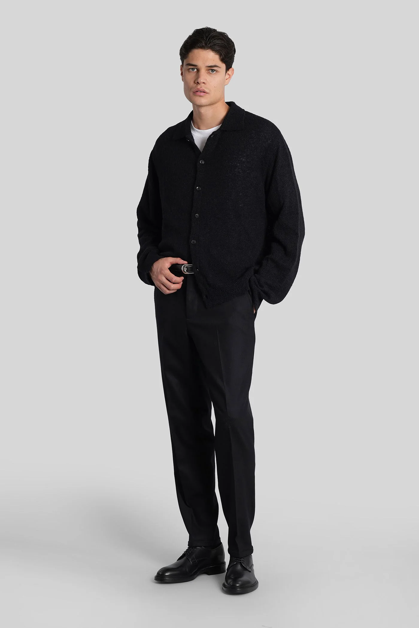 To03 Pants in black wool - Image 2