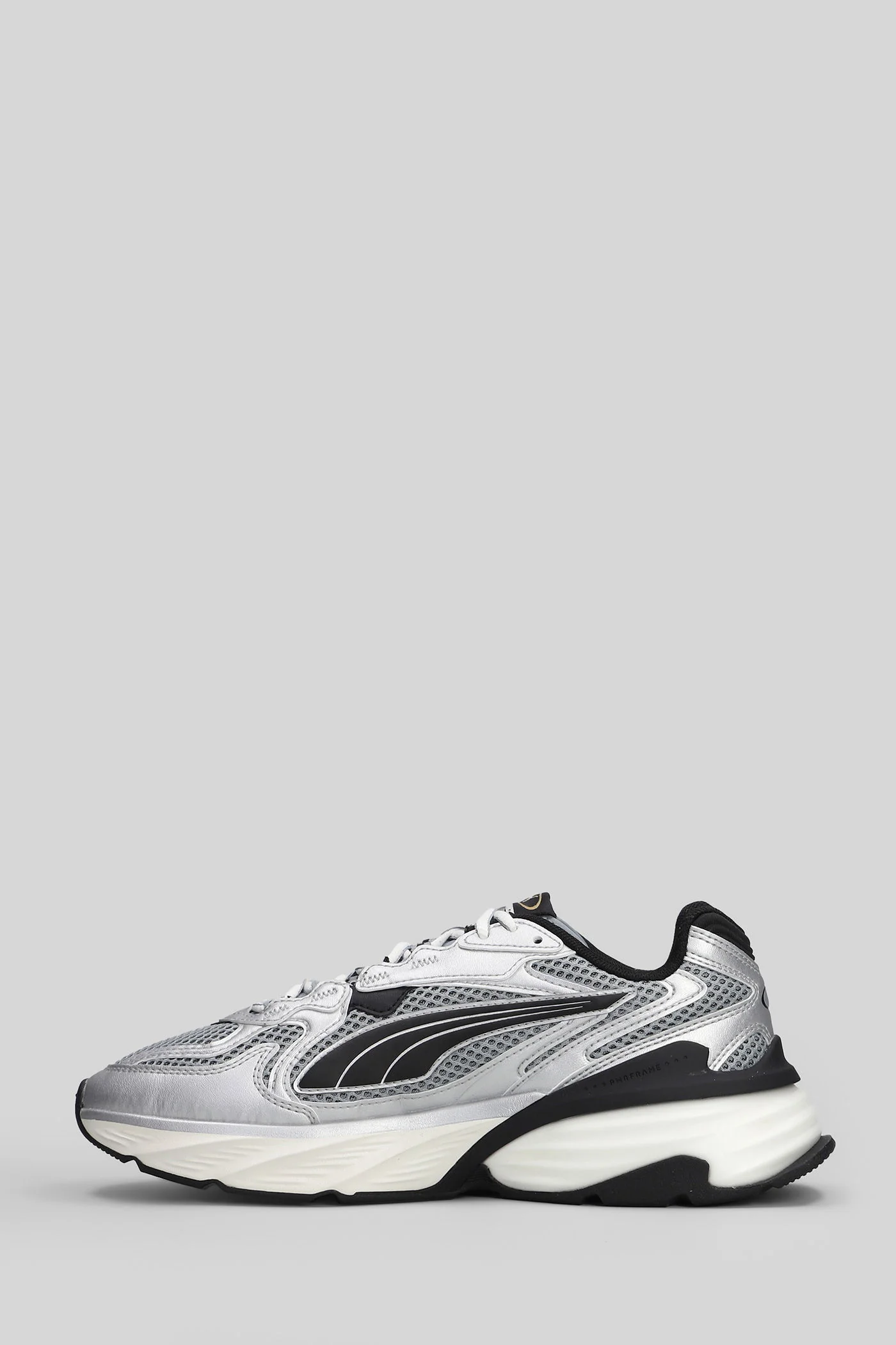 Fade Nitro Ls Sneakers in grey leather and fabric - Image 13