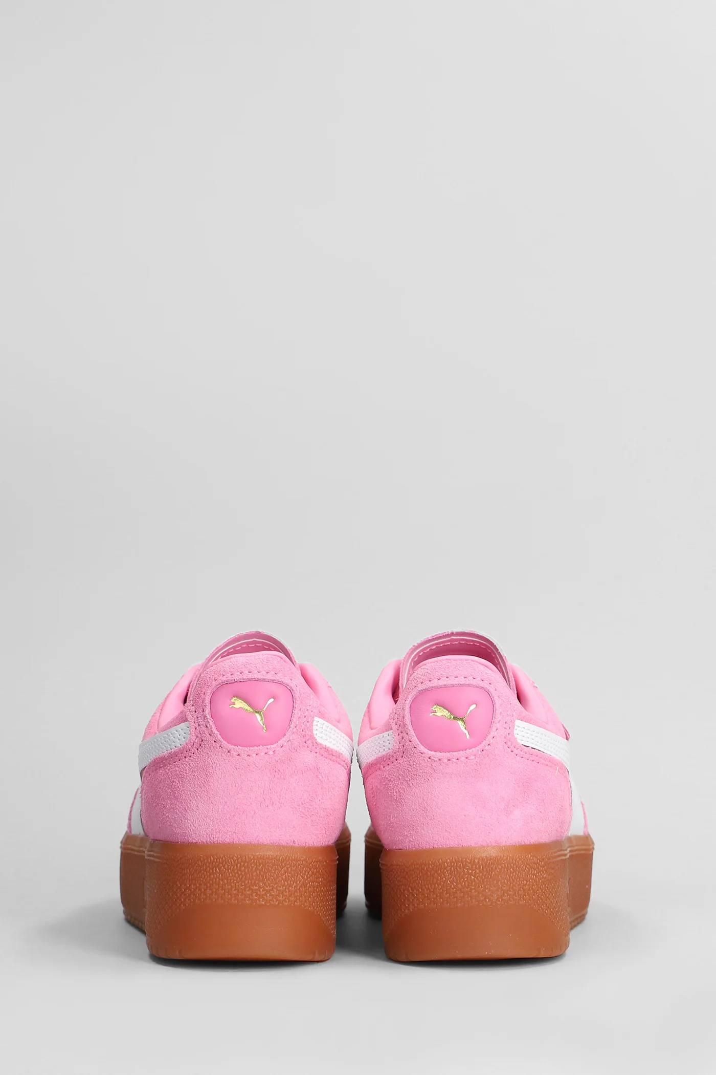 Palermo Elevata Wns Sneakers in rose-pink suede and leather - Image 4