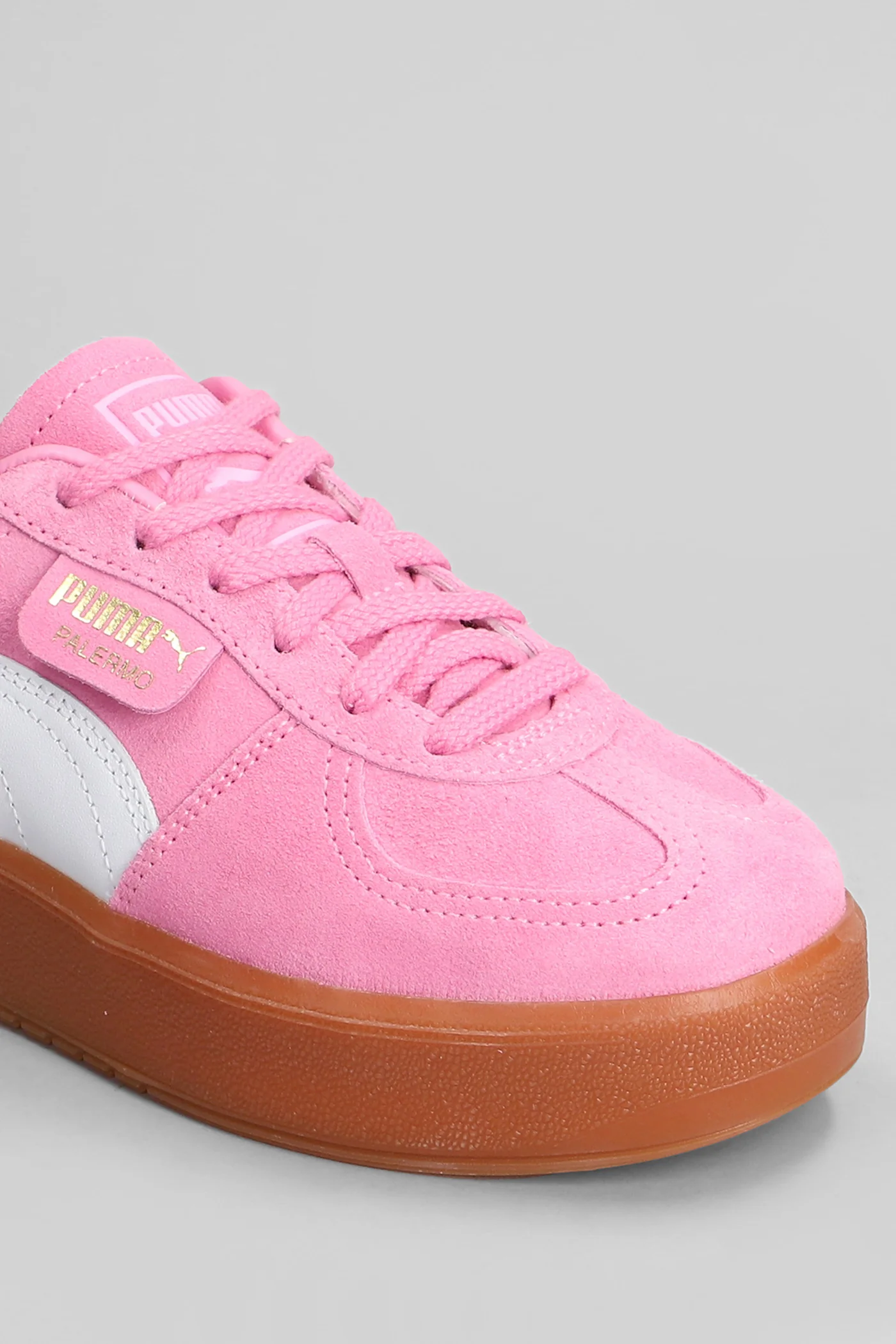 Palermo Elevata Wns Sneakers in rose-pink suede and leather - Image 5