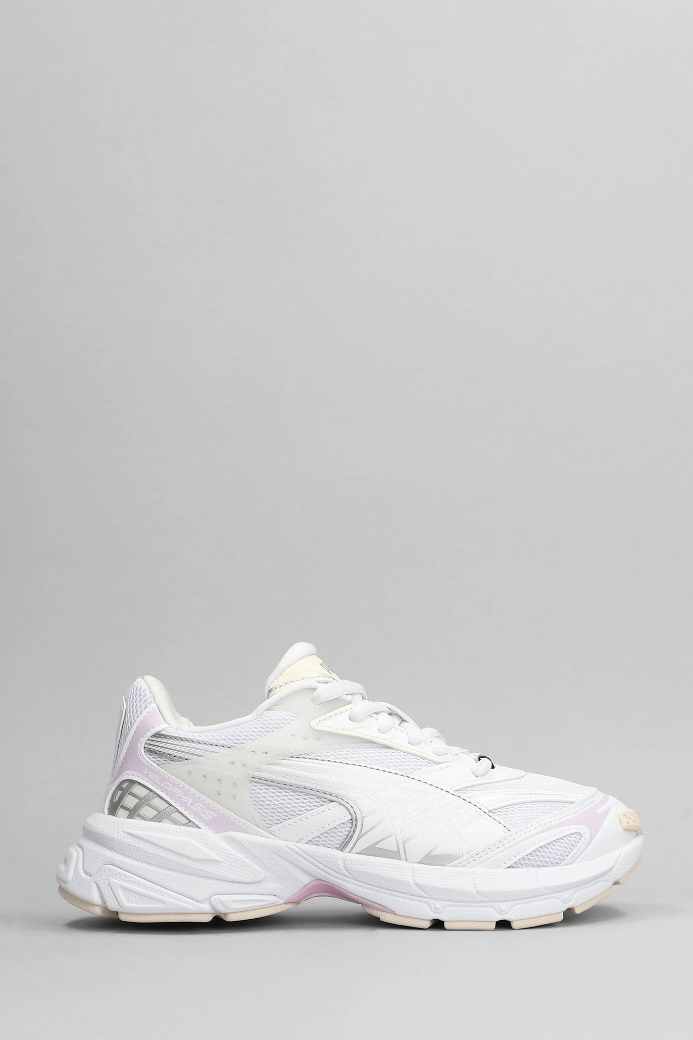 Velophasis Sneakers in white leather and fabric