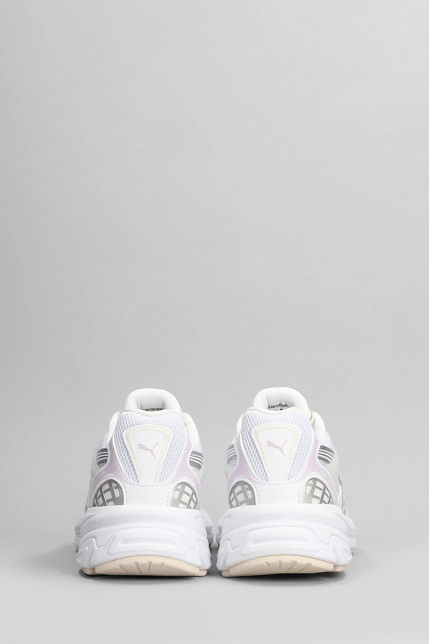 Velophasis Sneakers in white leather and fabric - Image 4