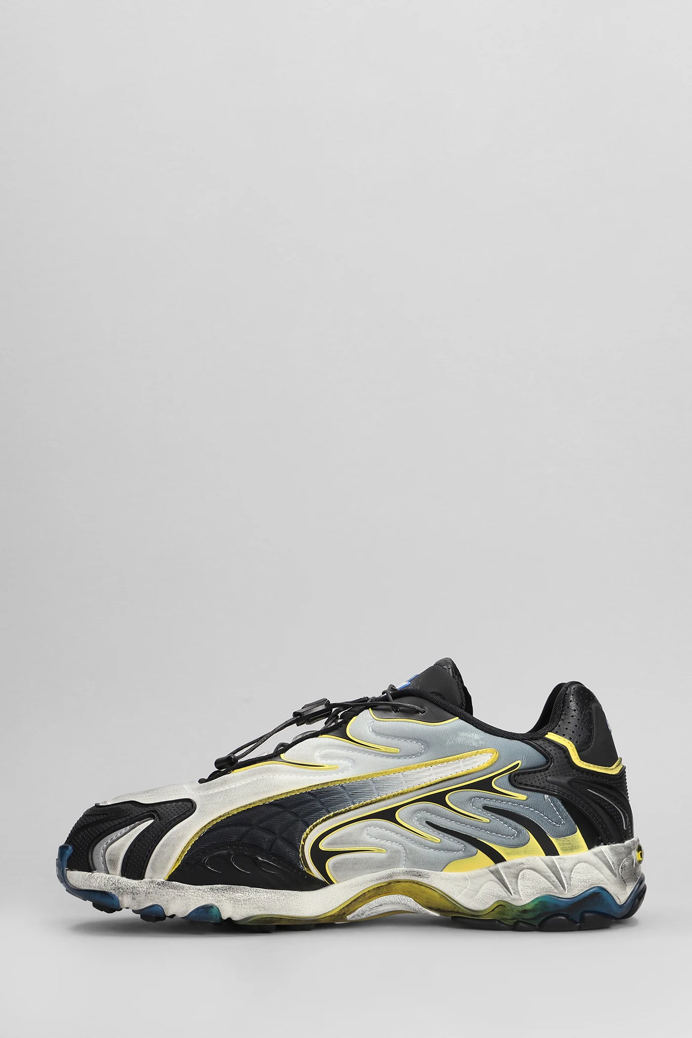 Asap Rocky Inhale Sneakers in white leather and fabric - Image 3