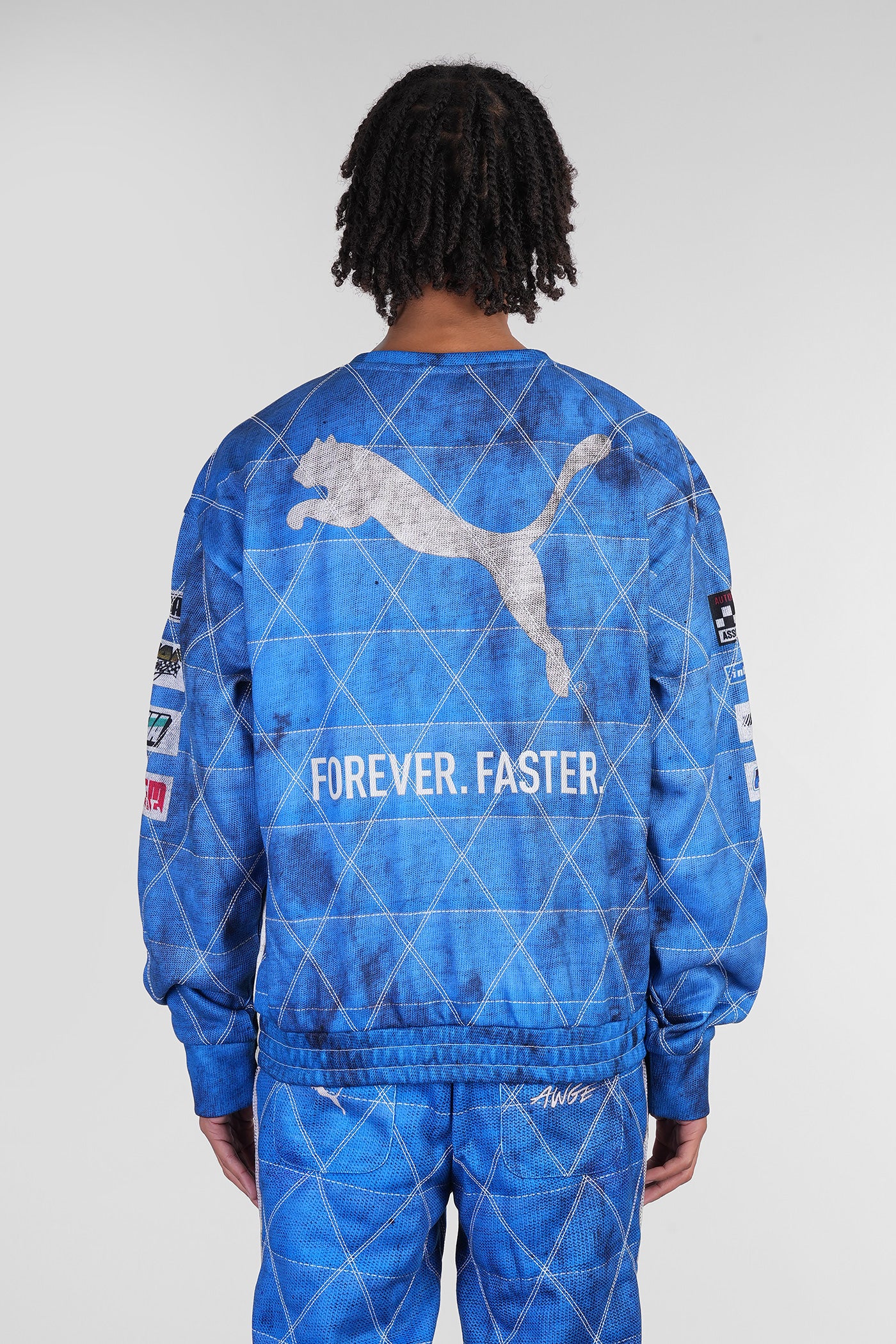 Quilt Sweatshirt Sweatshirt in blue polyester - Image 3