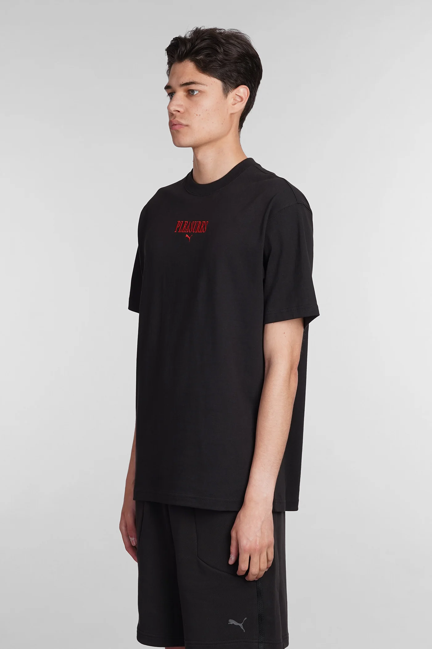 T-Shirt in black cotton - Image 4