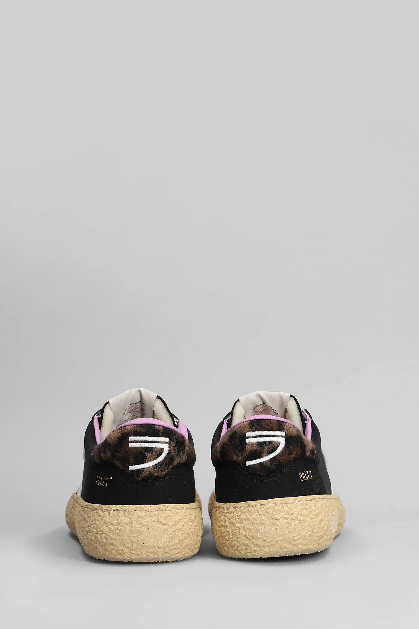 Furry Sneakers in black nubuck - Image 4