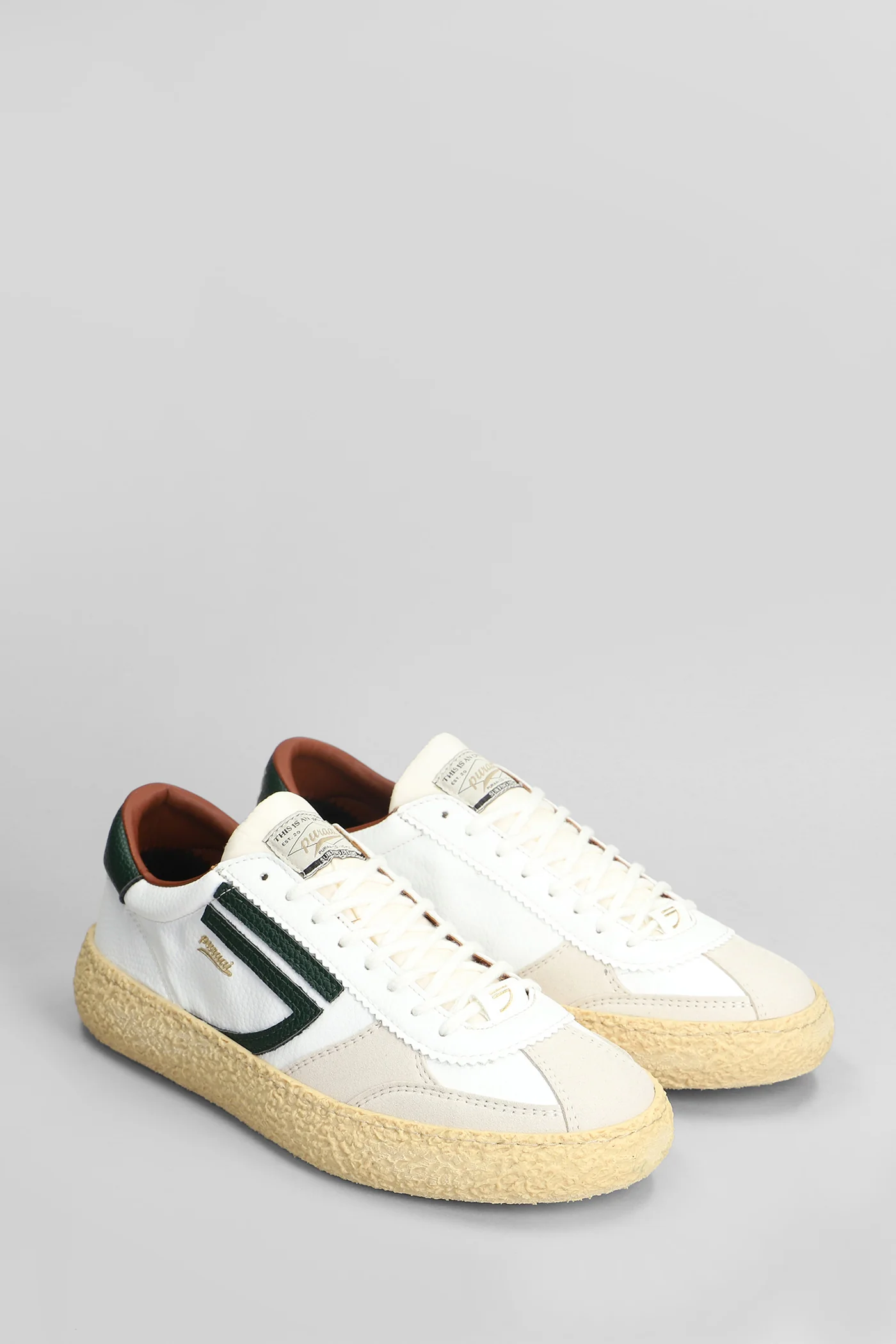 Sneakers in white leather - Image 2