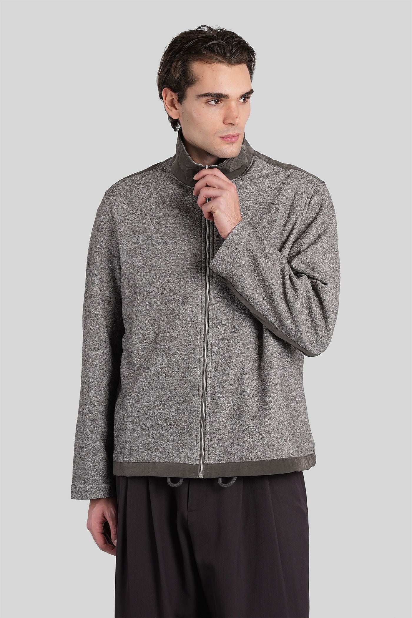 Sweatshirt in grey viscose