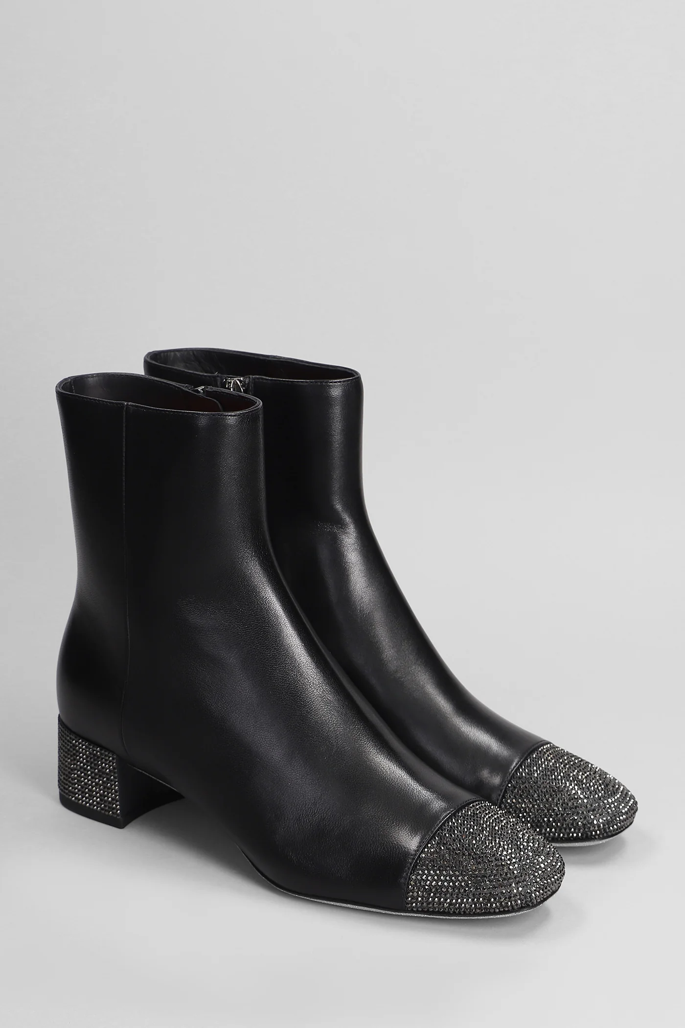 Bonnie low heels Ankle boots in black leather - Image 2