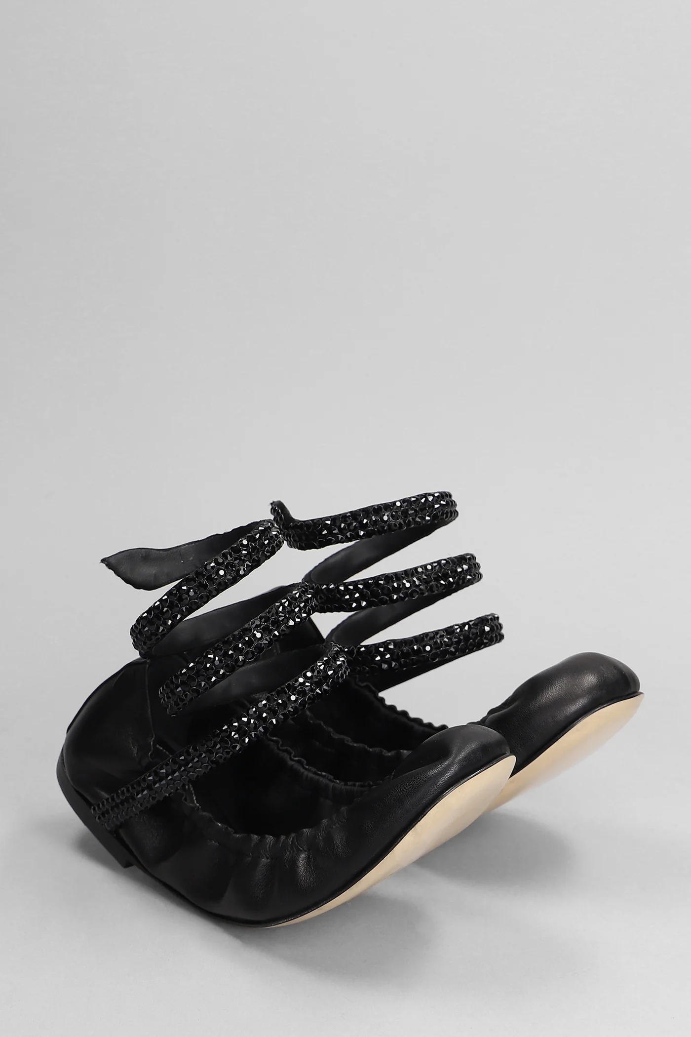 Cleo Ballet flats in black leather - Image 2