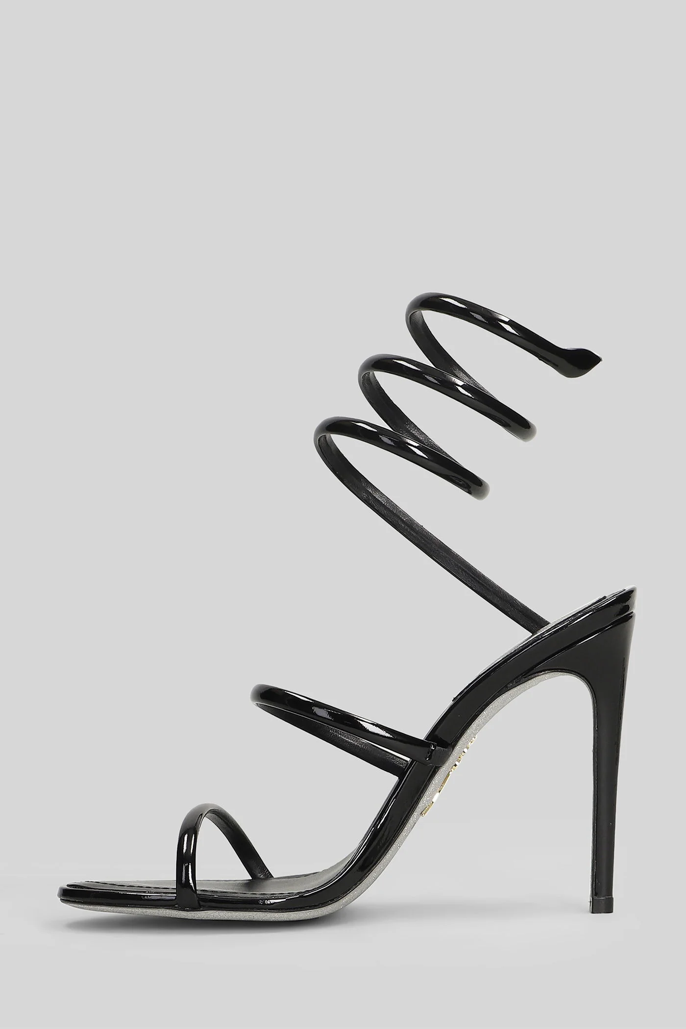 Cleo Sandals in black leather - Image 3