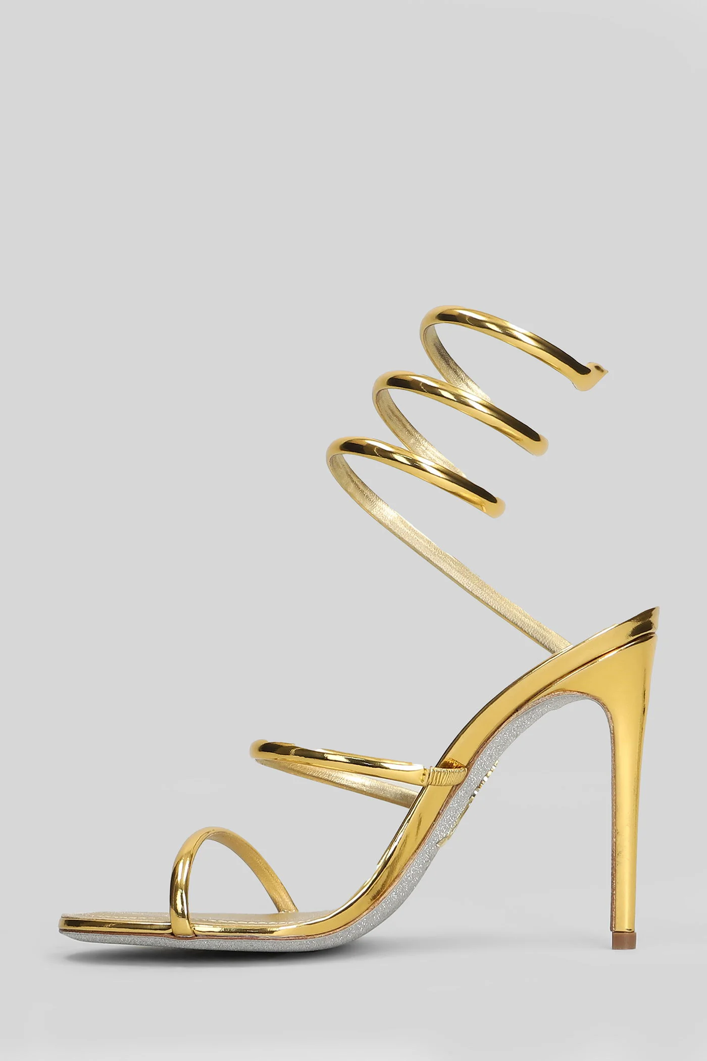 Cleo Sandals in gold leather - Image 3
