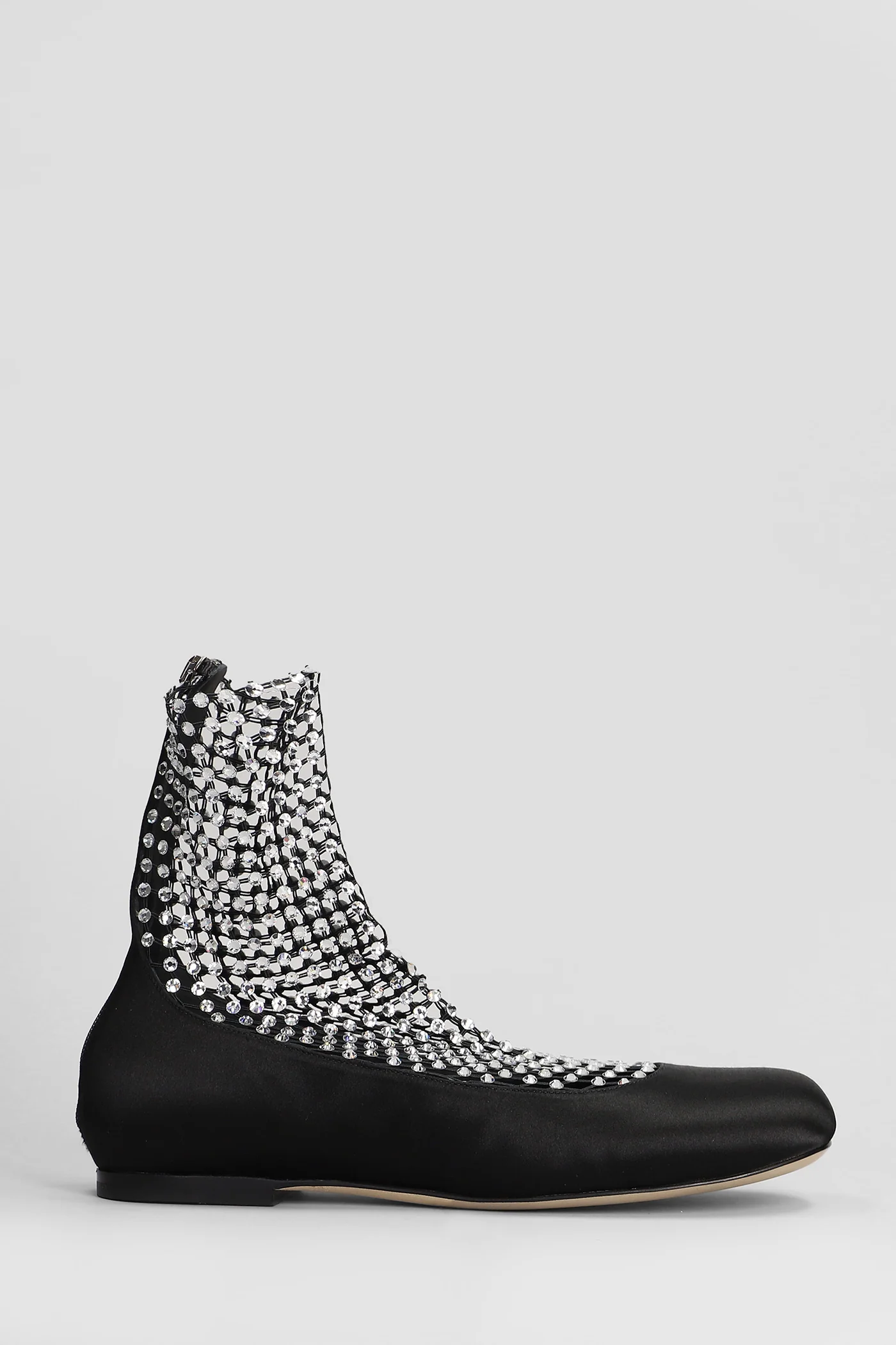Galaxia Ballet flats in black satin