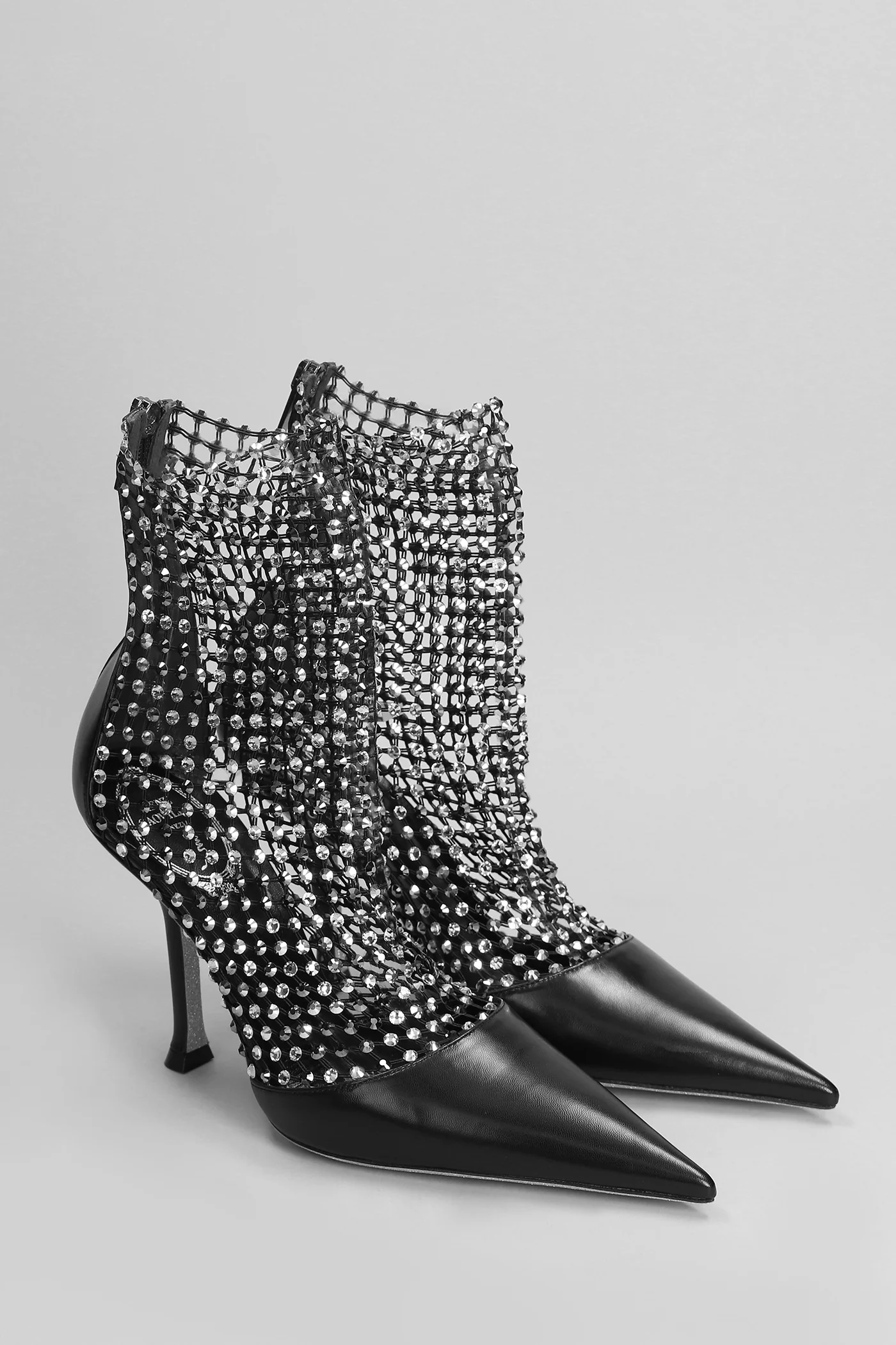 Galaxia High heels Ankle boots in black leather - Image 2